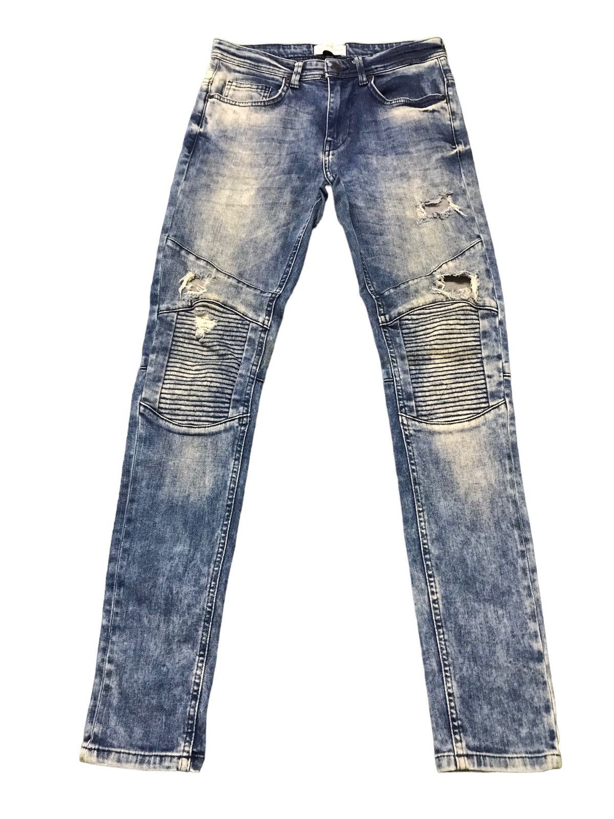 🔥🔥RARE🔥🔥 Japanese Brand ZMDC Biker Denim Distressed Jeans