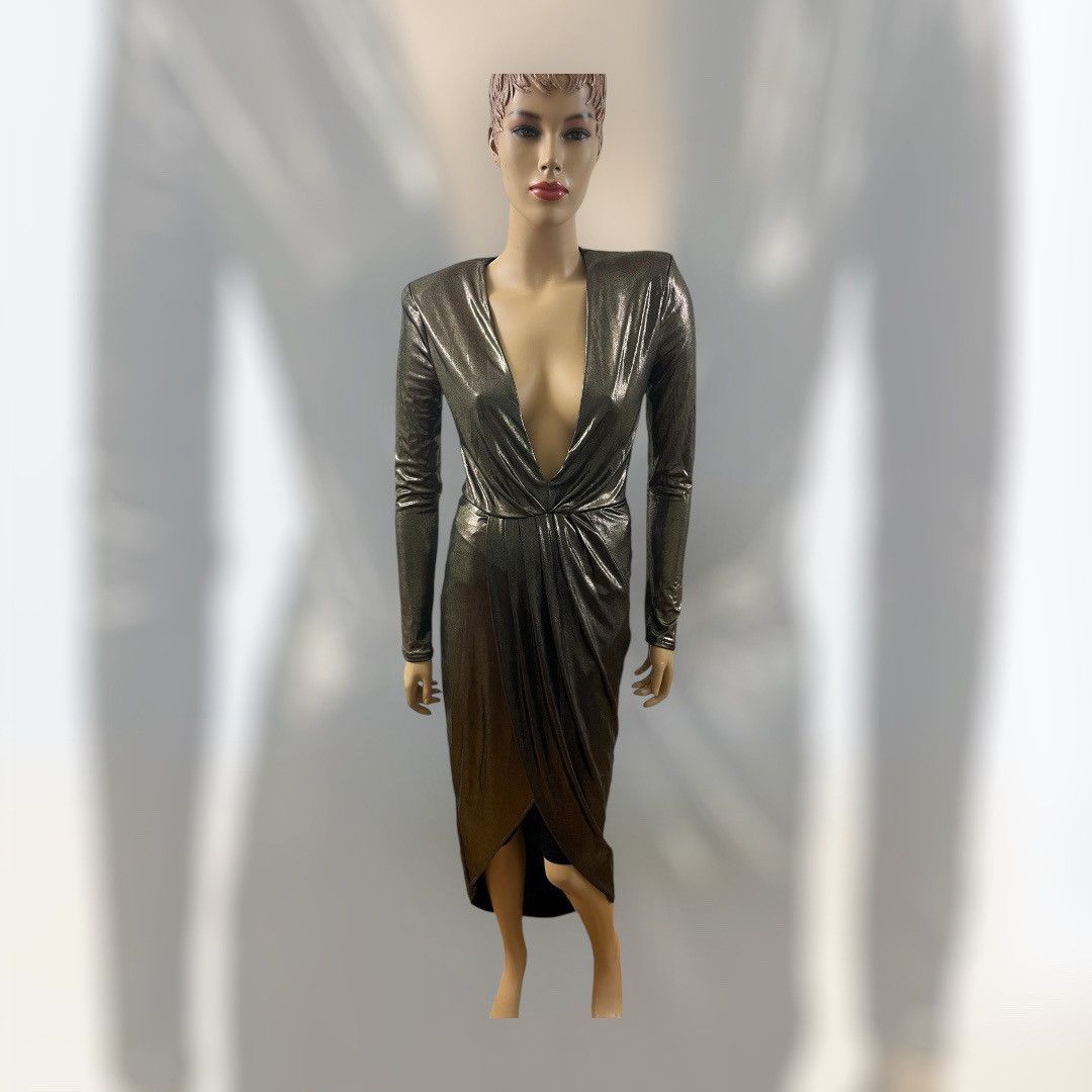 express gold dress Size M Express Rachel Zoe Gold Mother of Bride Dress main image 1