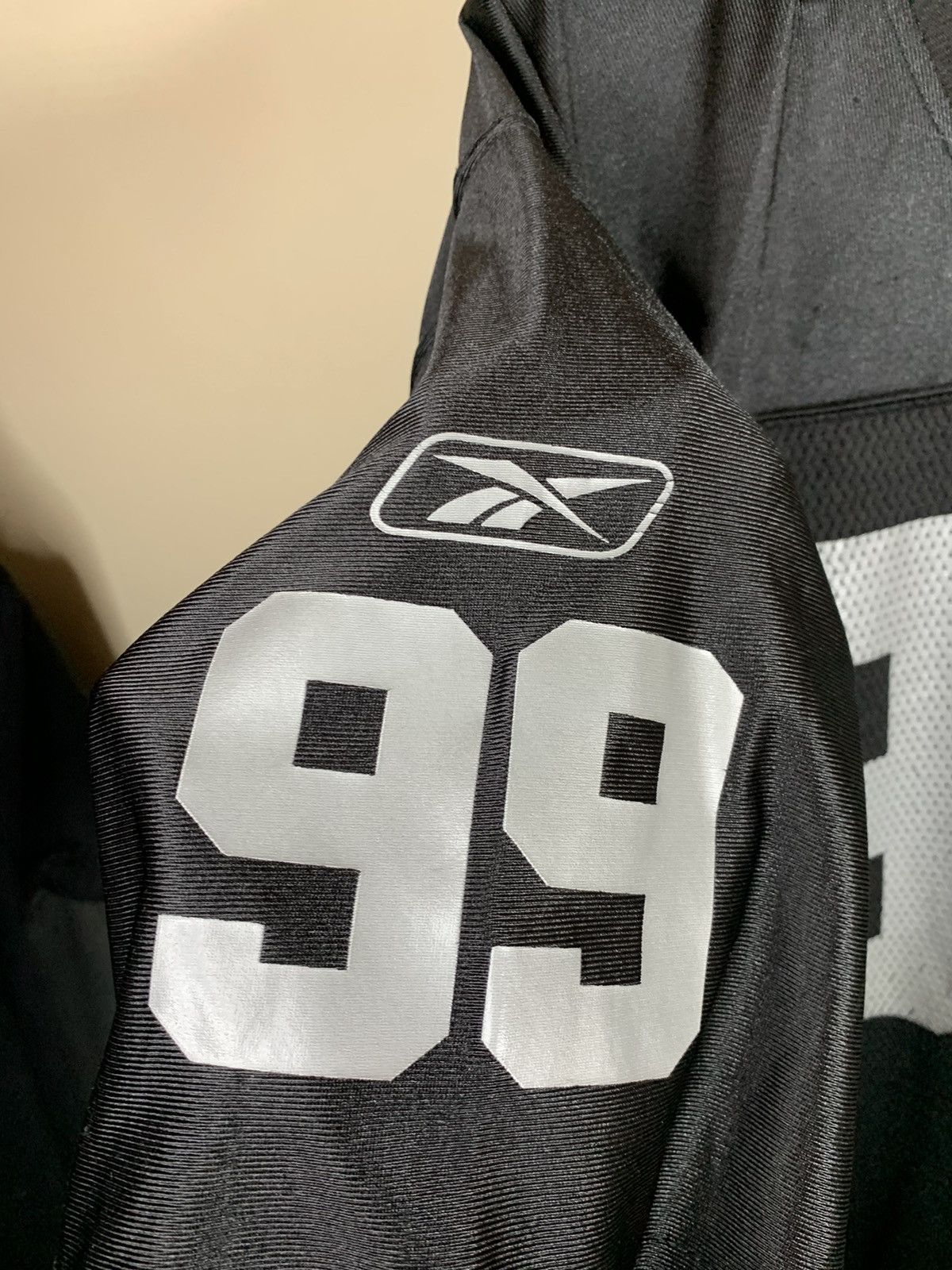 NFL RARE Vintage Warren Sapp Oakland Raiders NFL Football Jersey Size US L / EU 52-54 / 3 - 5 Thumbnail