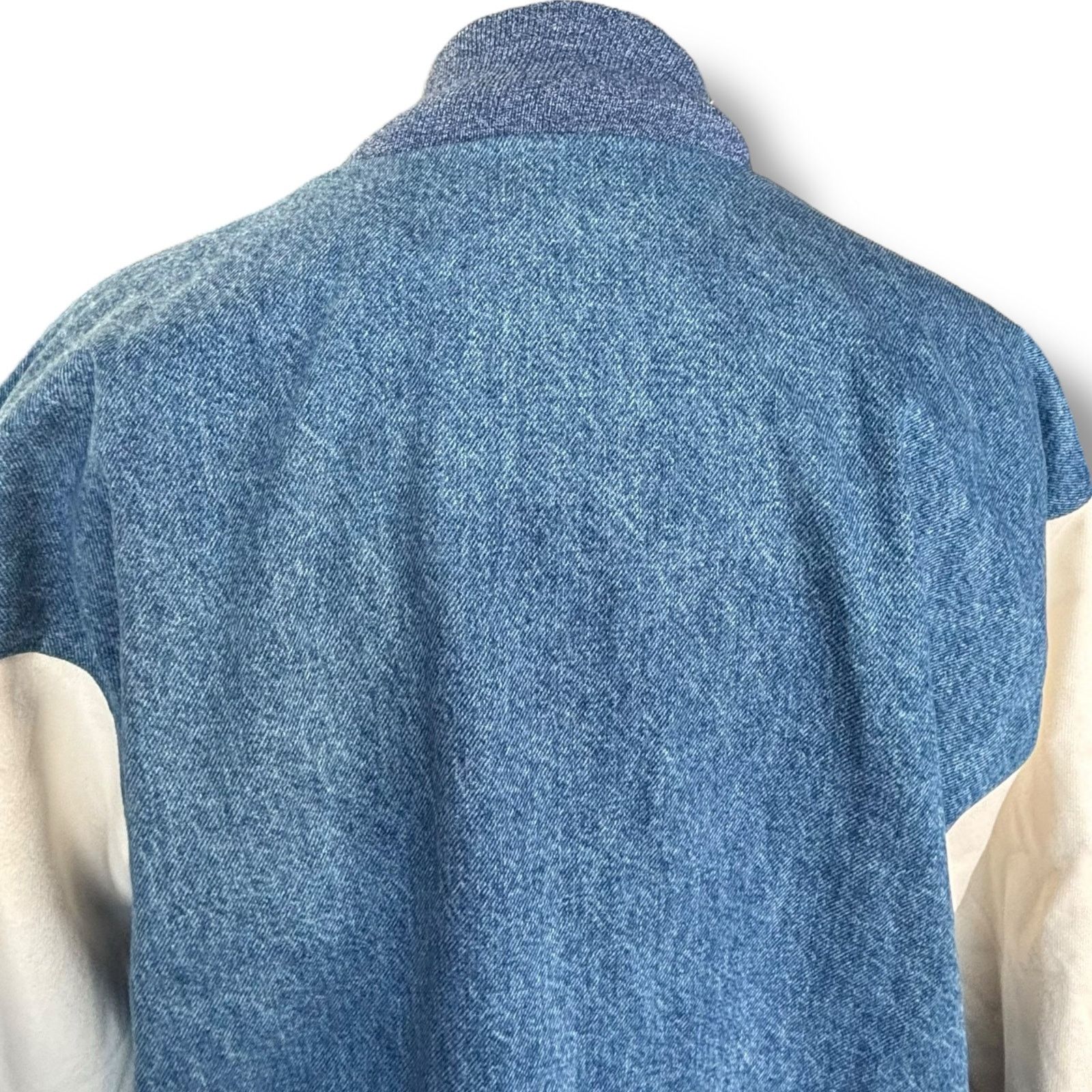 Vintage Vintage 90s Fruit of the Loom Blue Denim White Sleeve XL Size US XL / EU 56 / 4 - 6 Thumbnail