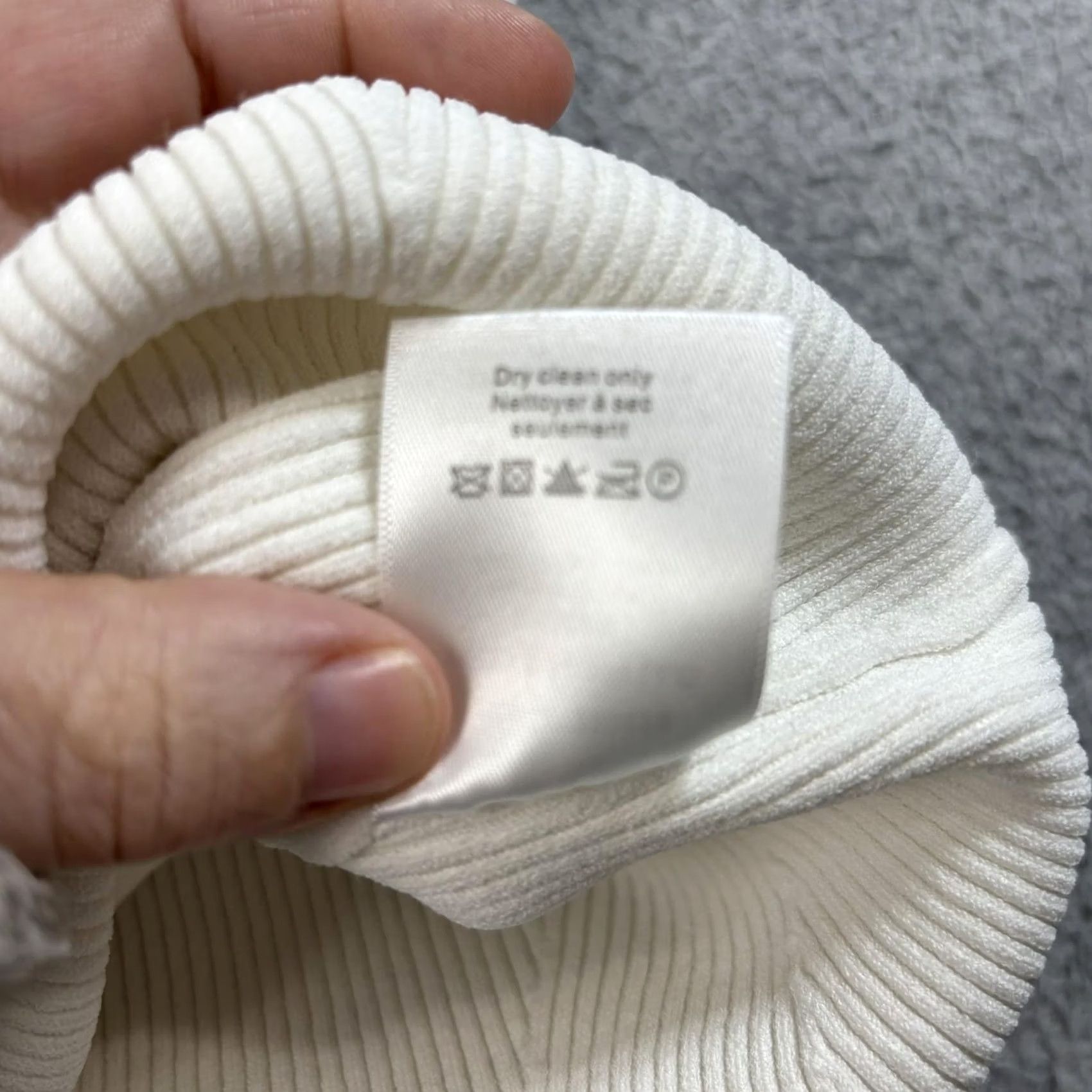 Veronica Beard Veronica Beard Shirt Womens XL Ivory Ribbed Button Front Collared Stretch Office Size XL / US 12-14 / IT 48-50 - 6 Thumbnail