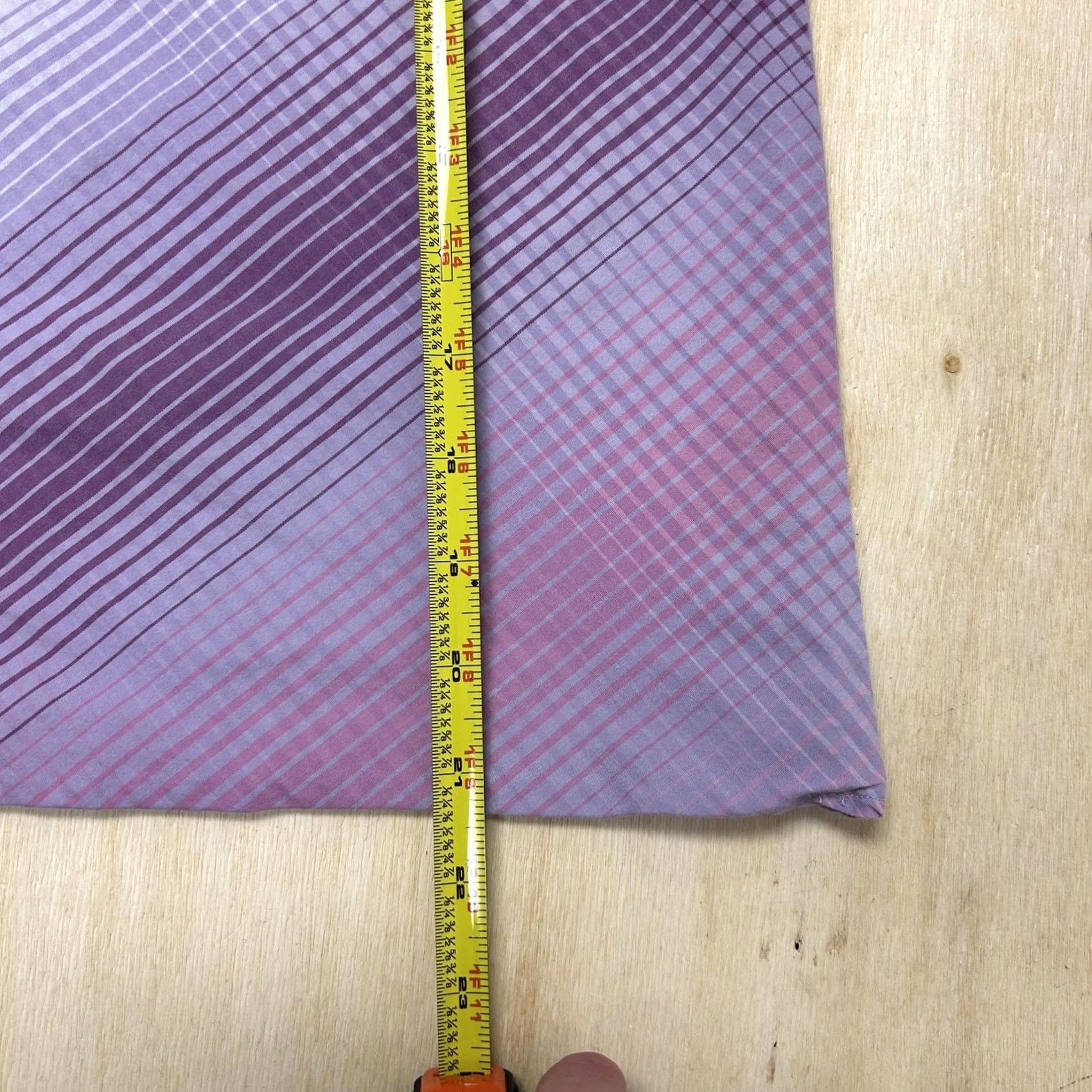 Mossimo Mossimo Skirt Womens 14 Purple Plaid Satin A-Line Knee Length Stretch Casual Size 36" / US 14 / IT 50 - 6 Thumbnail
