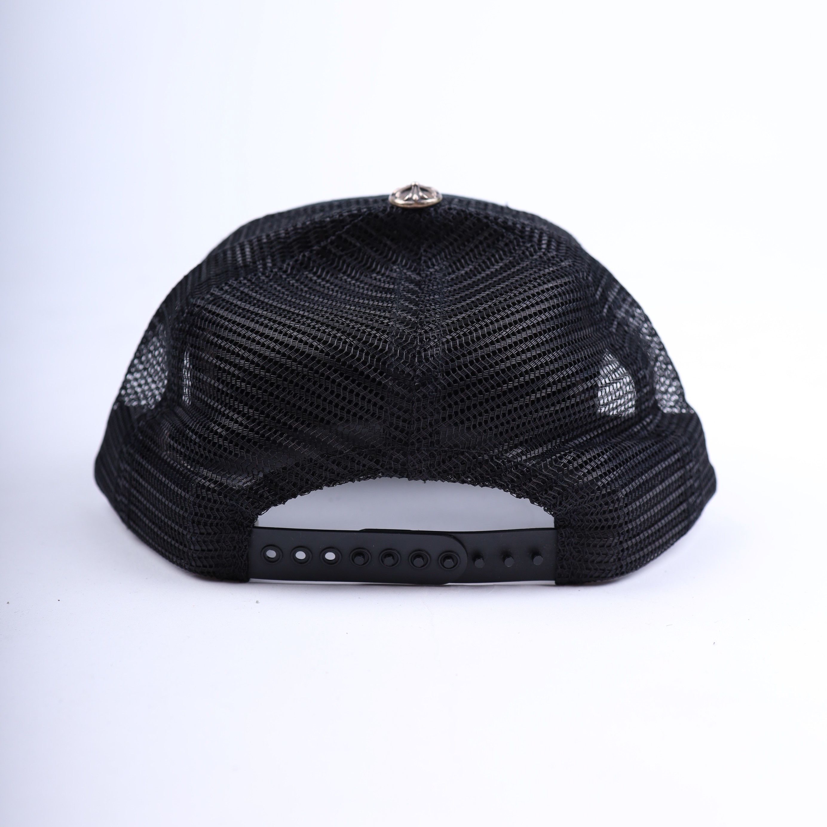 Chrome Hearts Matty Boy Black Leather Chomper Trucker Hat Size ONE SIZE - 4 Thumbnail