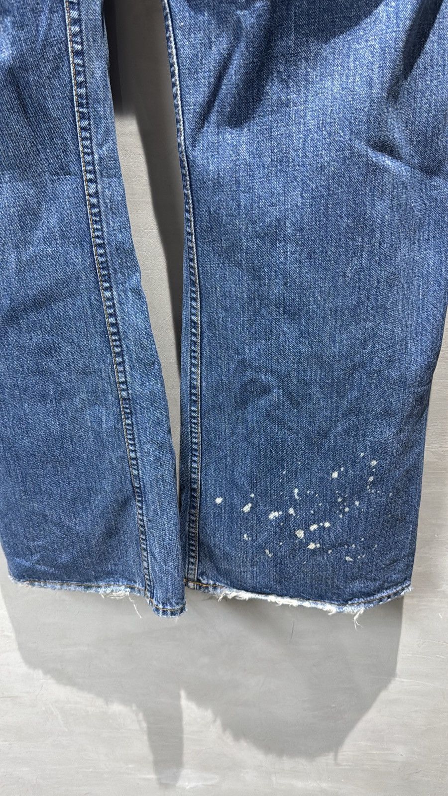 Ruehl No. 925 Ruehl 925 Distressed Boot Cut Paint Splatter Denim Jeans Size US 35 - 24 Thumbnail