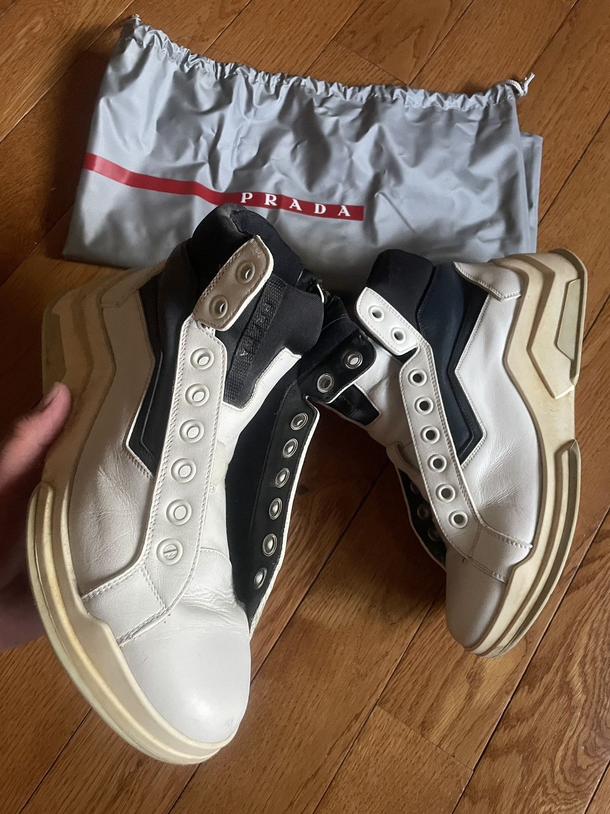 MEN'S PRADA POLARIUS HIGH TOPS