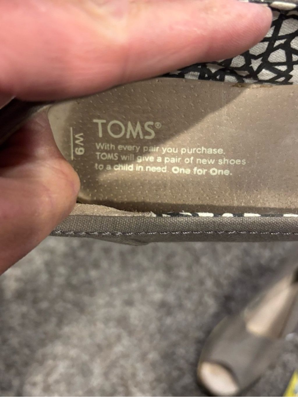 Toms Toms Taupe Canvas Espadrille Wedge Peep-Toe Size US 9 / IT 39 - 3 Thumbnail