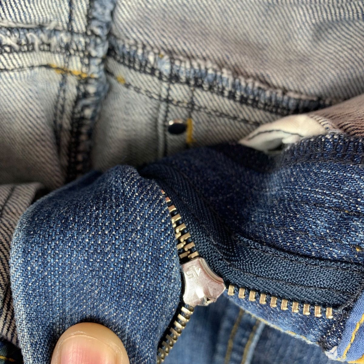 Sonia Rykiel × Vintage Vintage SONIA RYKIEL women flared reconstructed blue jeans Size 30" / US 8 / IT 44 - 8 Thumbnail