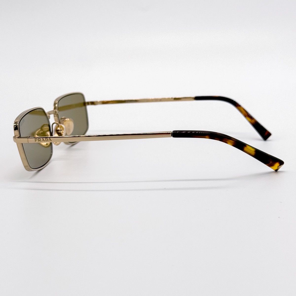Prada NEW PRADA SPR A60 5AK70G GOLD GREEN PRA60S 5AK70G SUNGLASSES Size ONE SIZE - 7 Thumbnail