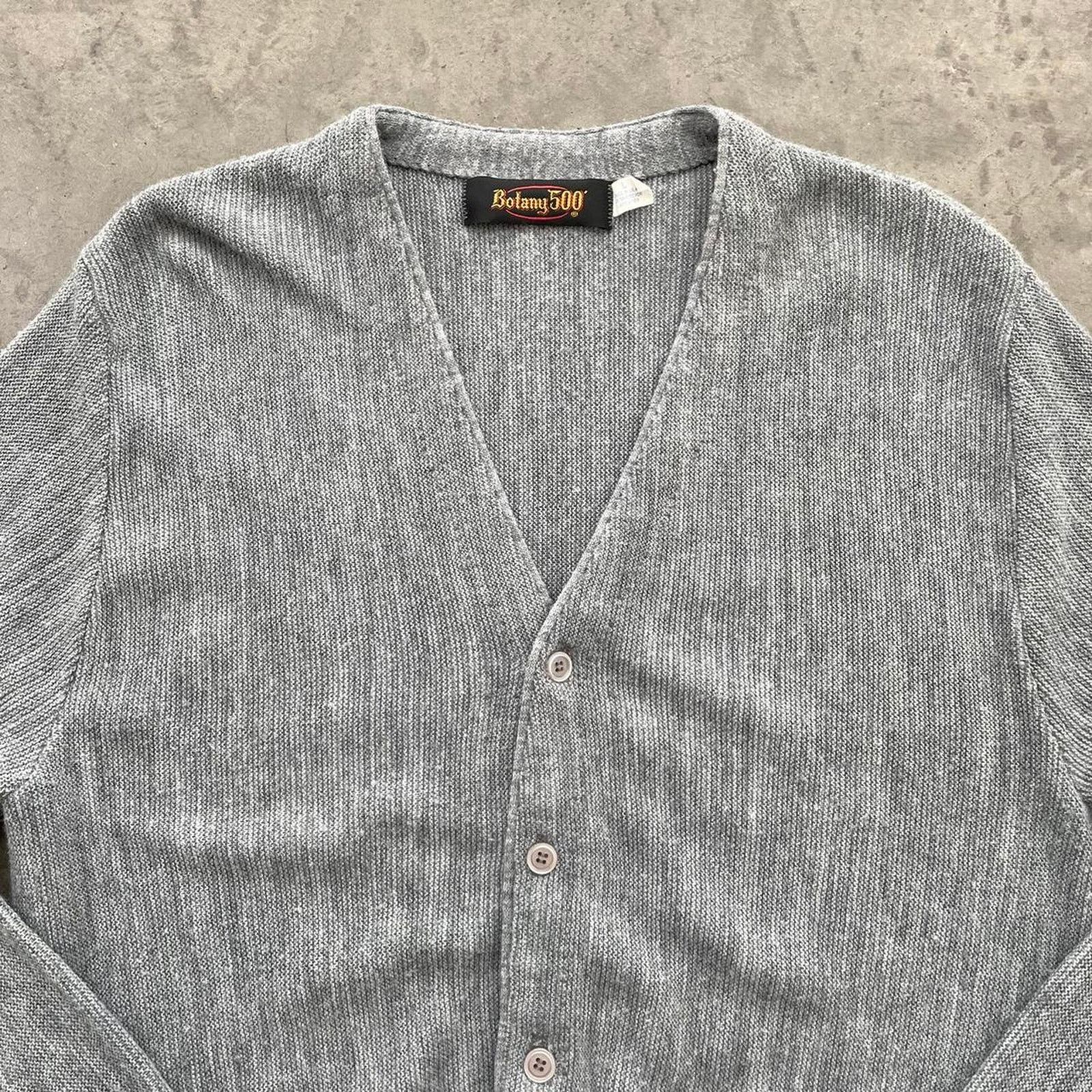 Vintage Vintage 80s Heather Grey Cardigan Sweater Size US L / EU 52-54 / 3 - 2 Thumbnail