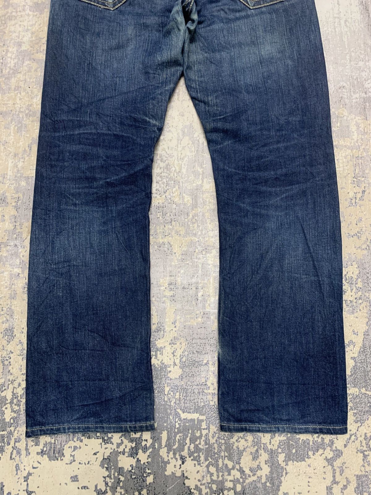 Japanese Brand Urban Research Safety Pin Custom Indigo Blue Denim Jeans Size US 33 - 10 Thumbnail