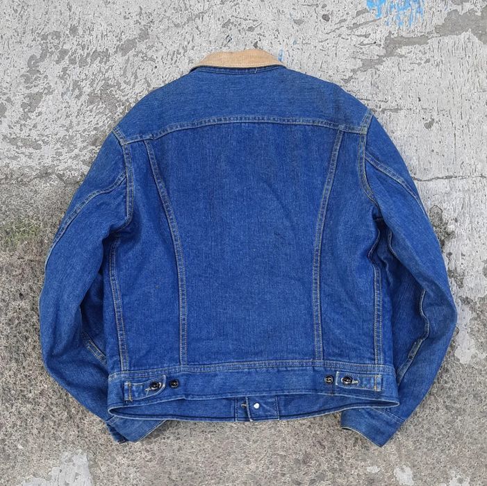 Vintage VTG Lee Strom Rider Blanket Lined Denim Jacket | Grailed