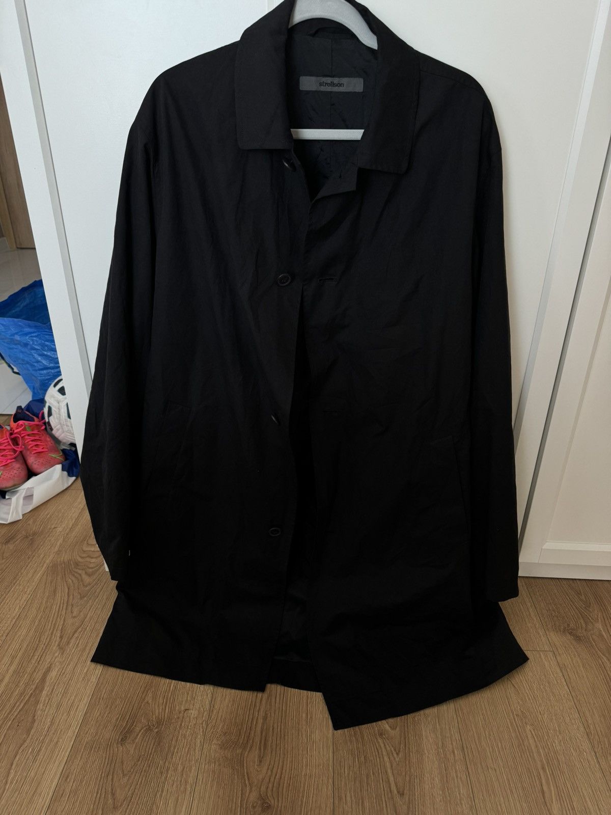 Strellson Strellson black coat trench jacket Size US XL / EU 56 / 4 - 1 Thumbnail