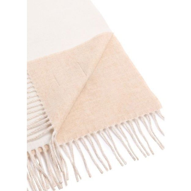 Loewe LOEWE Two Side White Pink Cashmere Wool Scarf New & Authenti Size ONE SIZE - 3 Thumbnail
