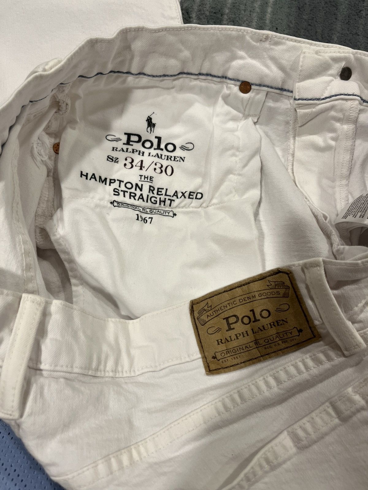 Polo Ralph Lauren White Polo Ralph Lauren Jean Size US 34 / EU 50 - 3 Thumbnail