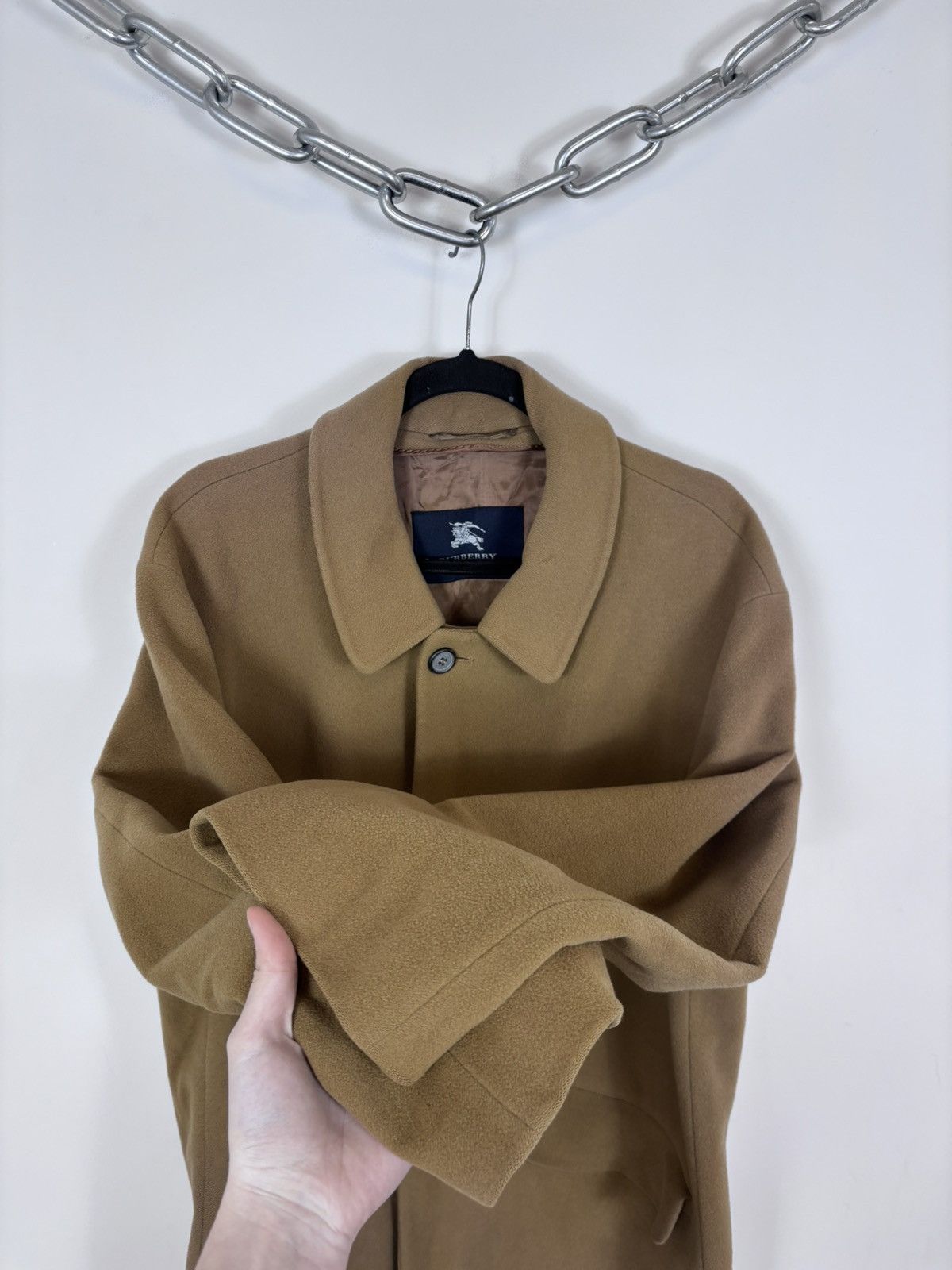 Burberry Burberry Men’s Classic Luxury Nova Check Wool Cashmere Coat Size US M / EU 48-50 / 2 - 13 Thumbnail