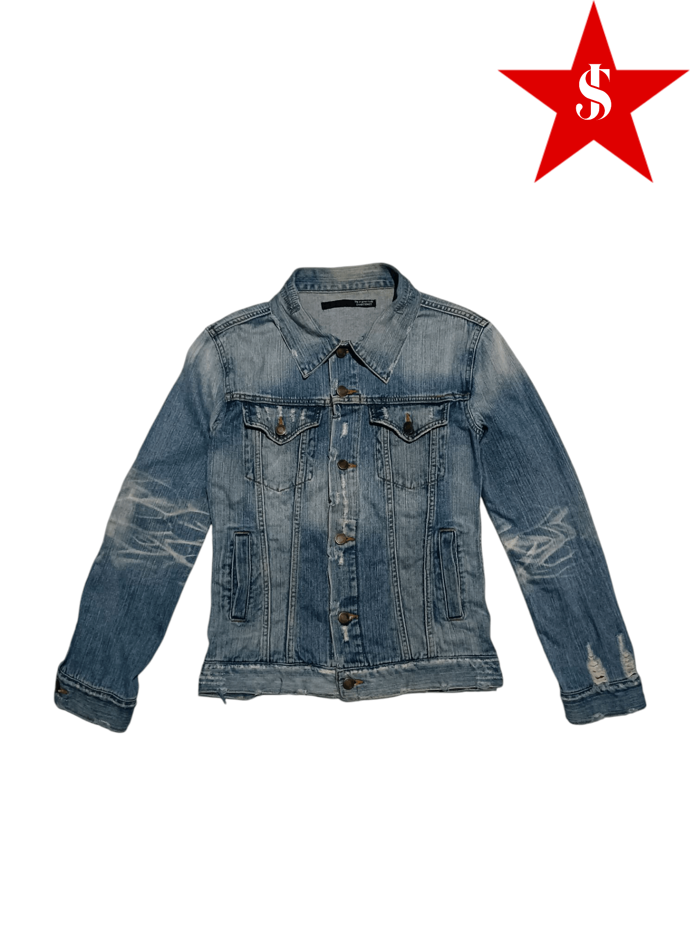 Japanese Brand Exhibitionist Jacket Jeans Distressed Ripped Size US M / EU 48-50 / 2 - 1 Thumbnail