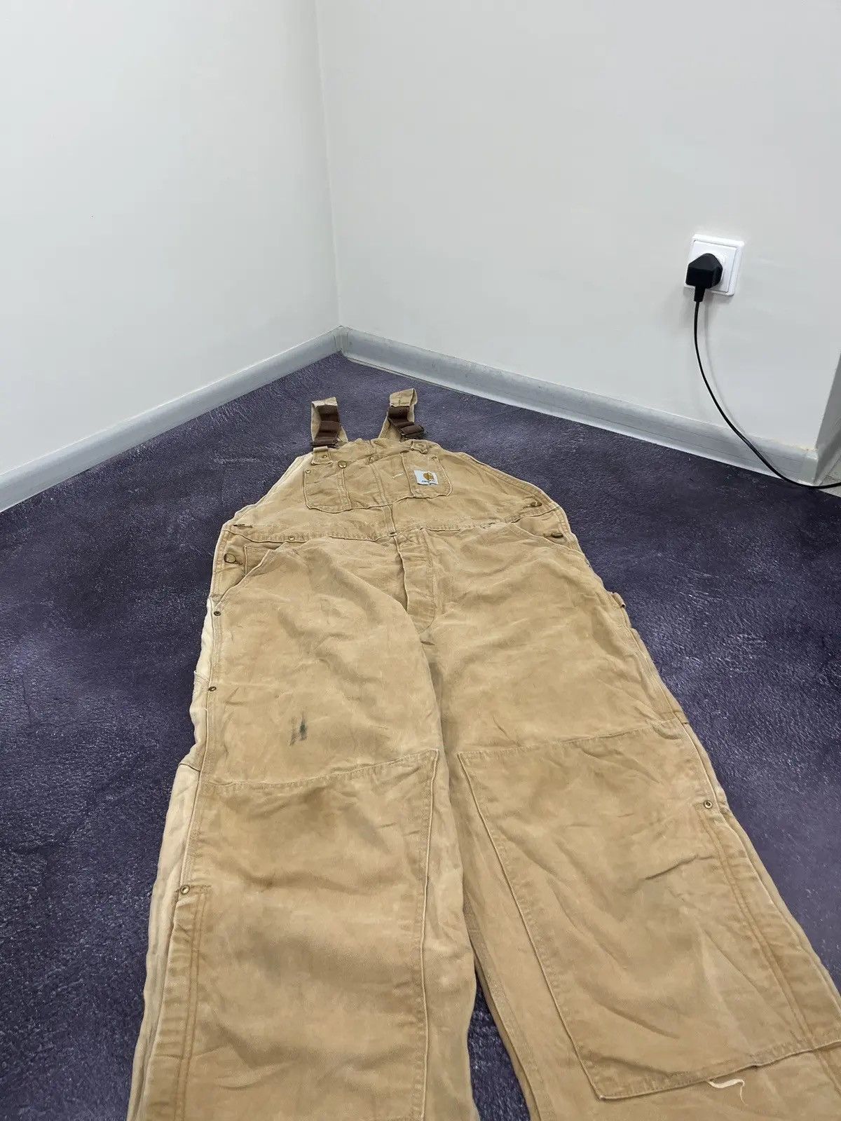 Carhartt × Vintage Vintage Carhartt Double Knee 90s American Hype Work Overall Size US 40 / EU 56 - 5 Thumbnail
