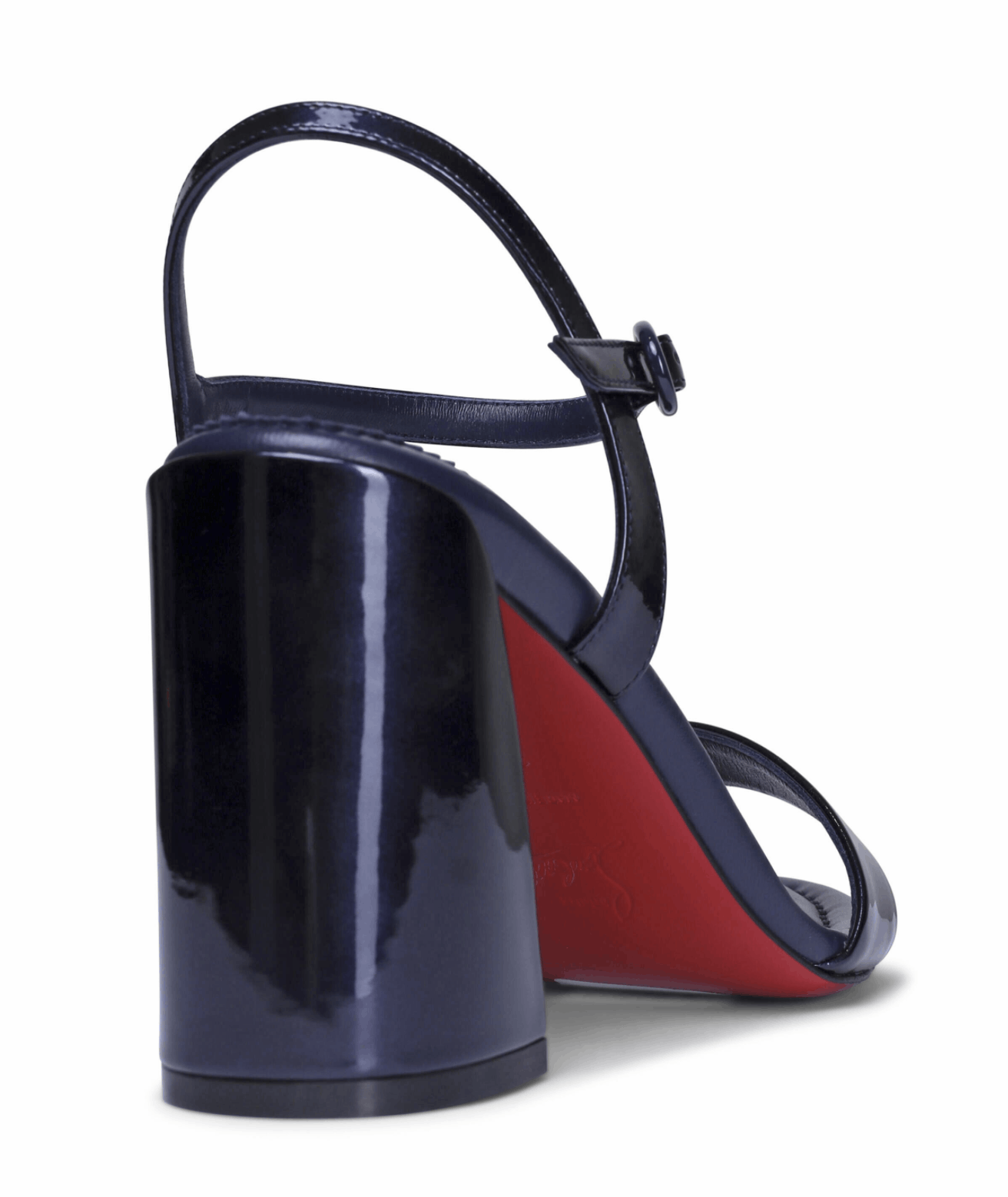 Christian Louboutin Miss Jane Sandal 85 Zaffiro Blue Ankle Strap Block Heel 40 Size US 10 / IT 40 - 13 Thumbnail