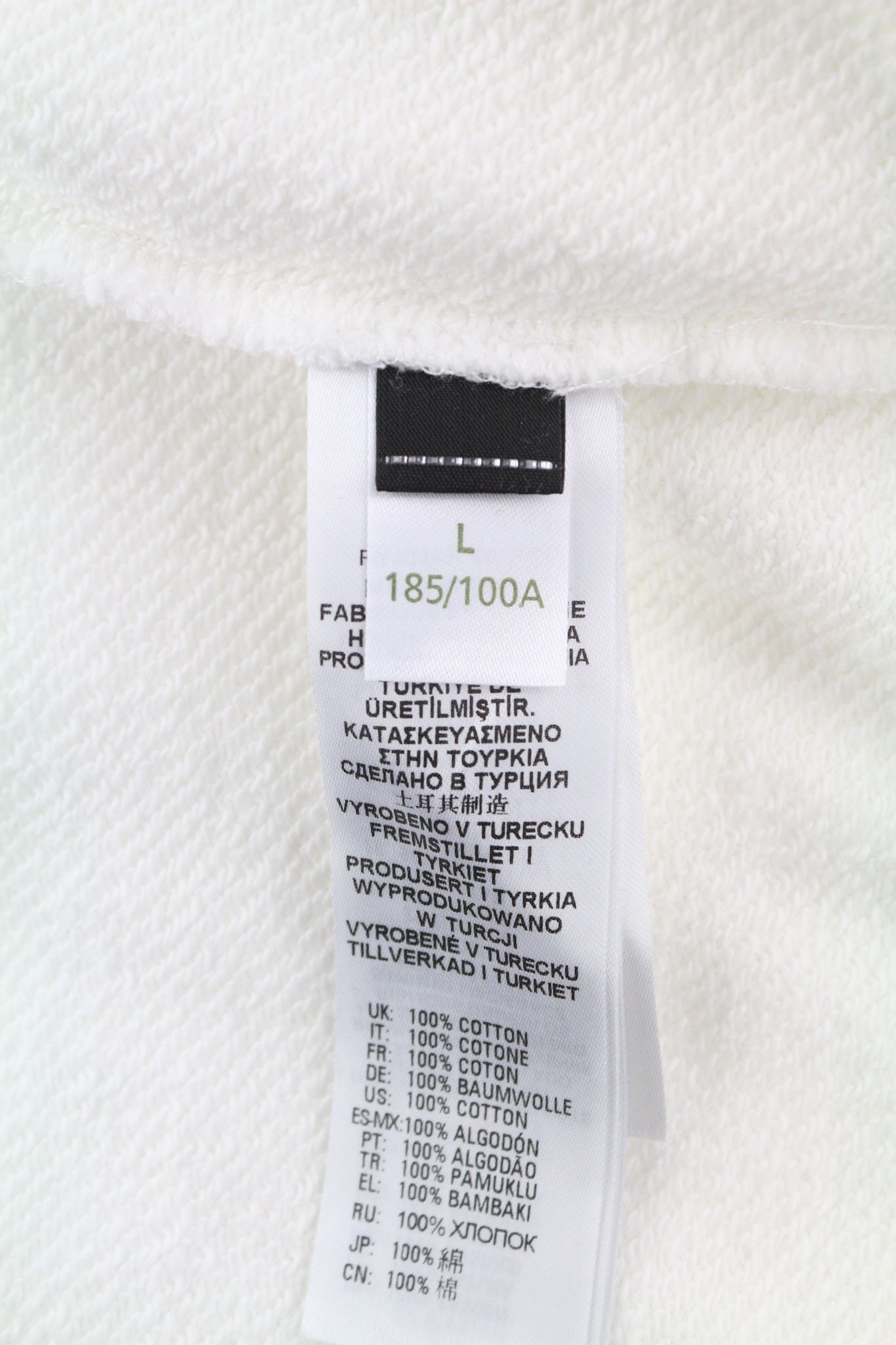 Diesel D4D-21 L White Cotton Hooded Logo Hoodie 40103 Size US L / EU 52-54 / 3 - 7 Thumbnail