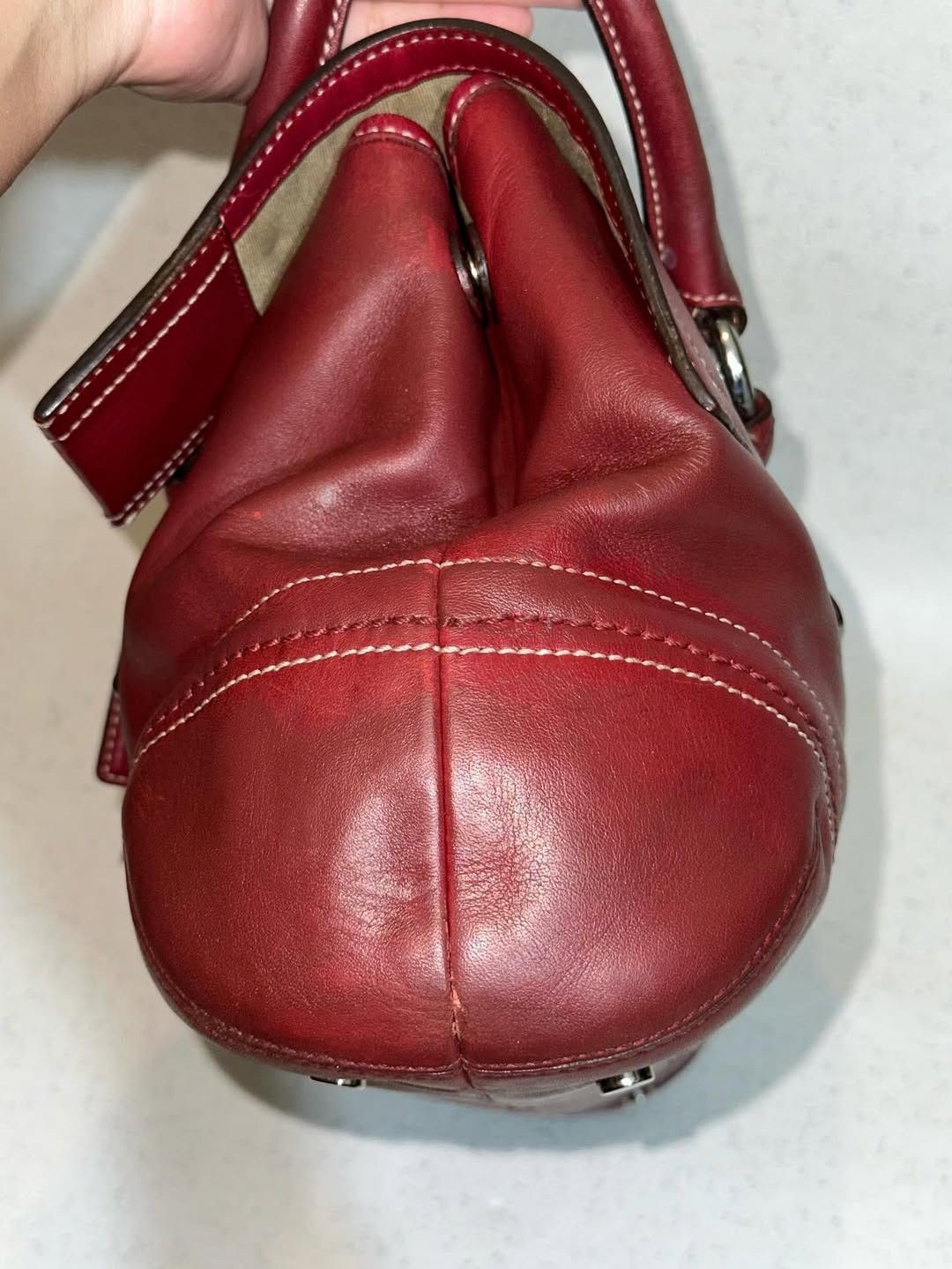Coach Coach Shoulder bag burgundy leather Size ONE SIZE - 6 Thumbnail