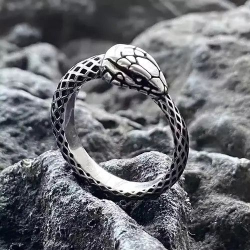 Jewelry × Vintage Snake Gothic Punk Ring Size ONE SIZE - 1 Thumbnail