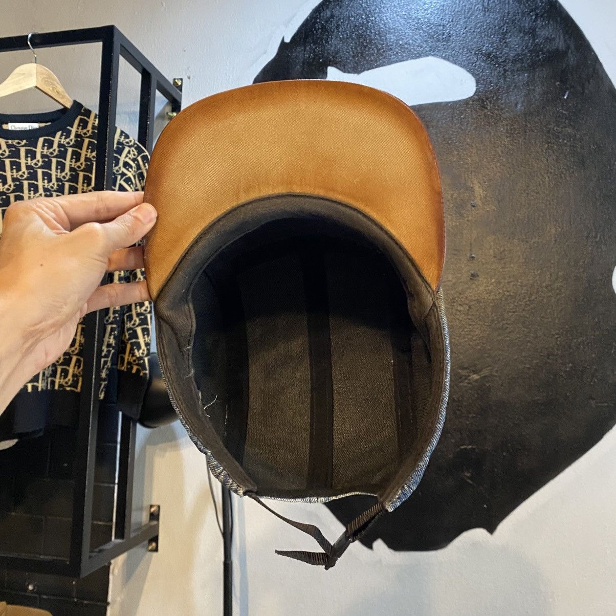 Supreme Denim Leather Visor Camp Cap Denim 2024