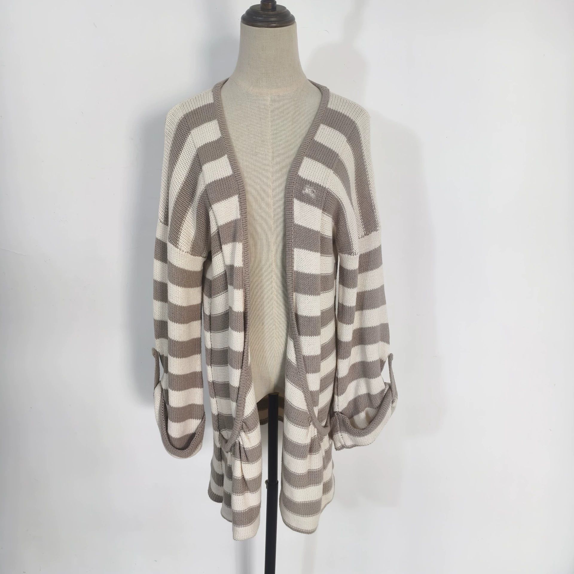 Burberry Vintage Burberry Striped Cardigan - dmc Size US M / EU 48-50 / 2 - 1 Thumbnail