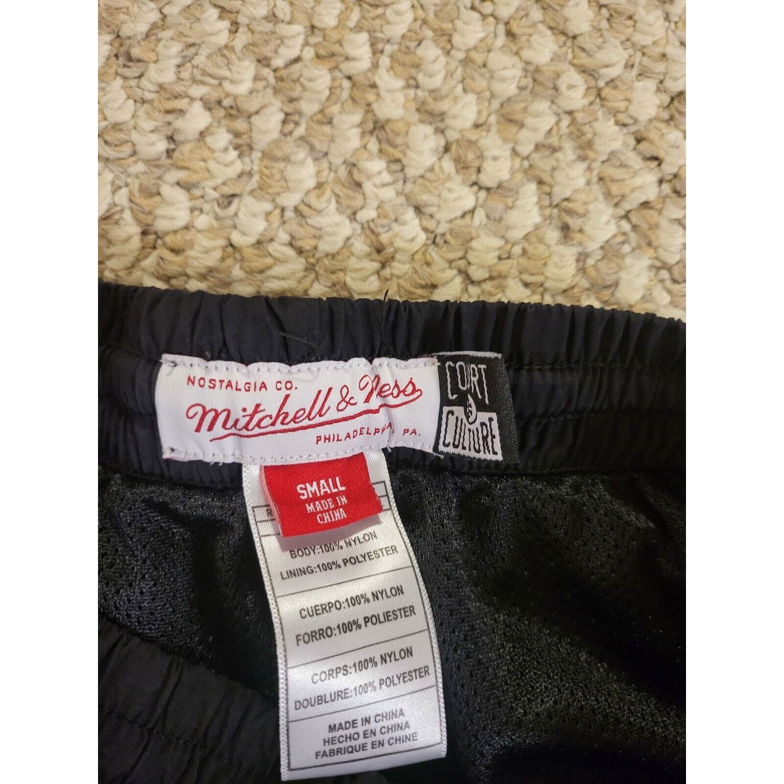 Mitchell & Ness Miami Heat Mitchell Ness Black Shorts Mens Size Small Size 32 - 4 Thumbnail