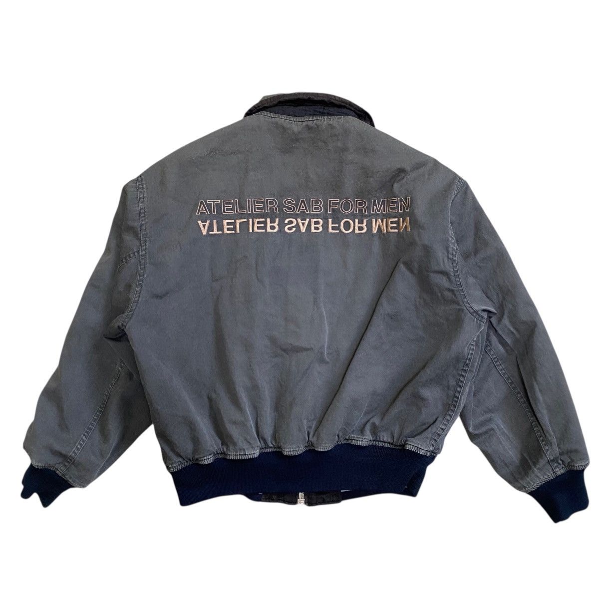 Vintage 💥 80s ATELIER SAB REVERSIBLE BOMBER JACKET Size US M / EU 48-50 / 2 - 6 Thumbnail