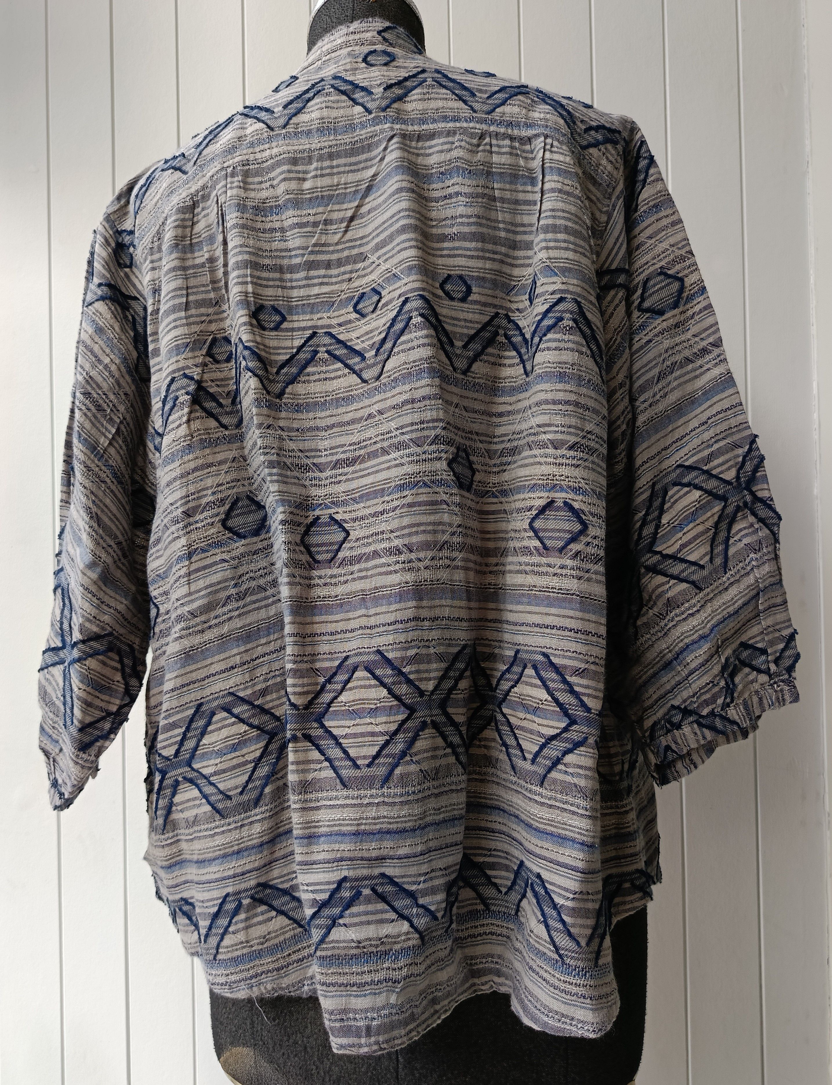 Issey Miyake × Japanese Brand Plantation by Issey Miyake Japan linen 3/4 sleeve shirt Size M / US 6-8 / IT 42-44 - 15 Thumbnail