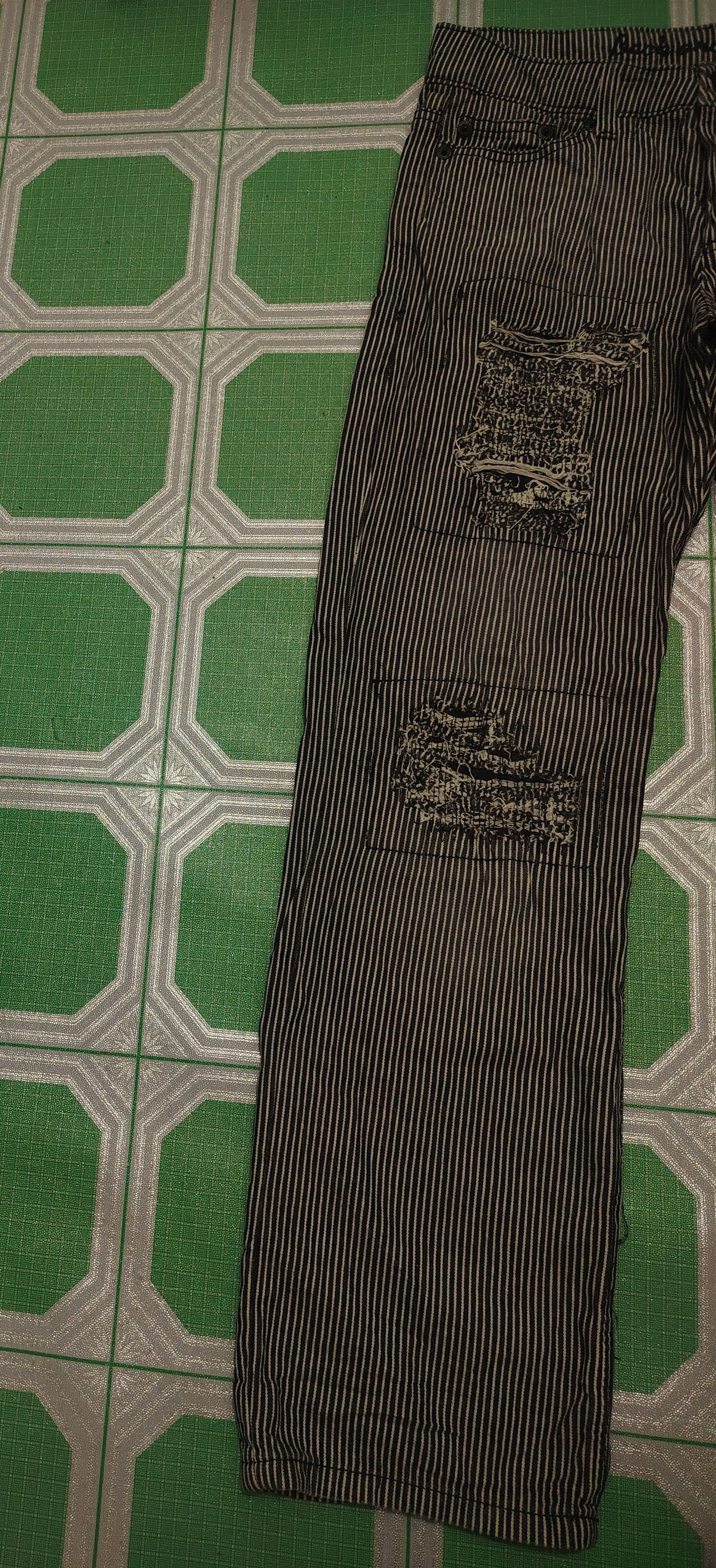Who Decides War Japanese Back & Forth Hickory Pants Striped I6W9 Style Size US 30 / EU 46 - 5 Thumbnail