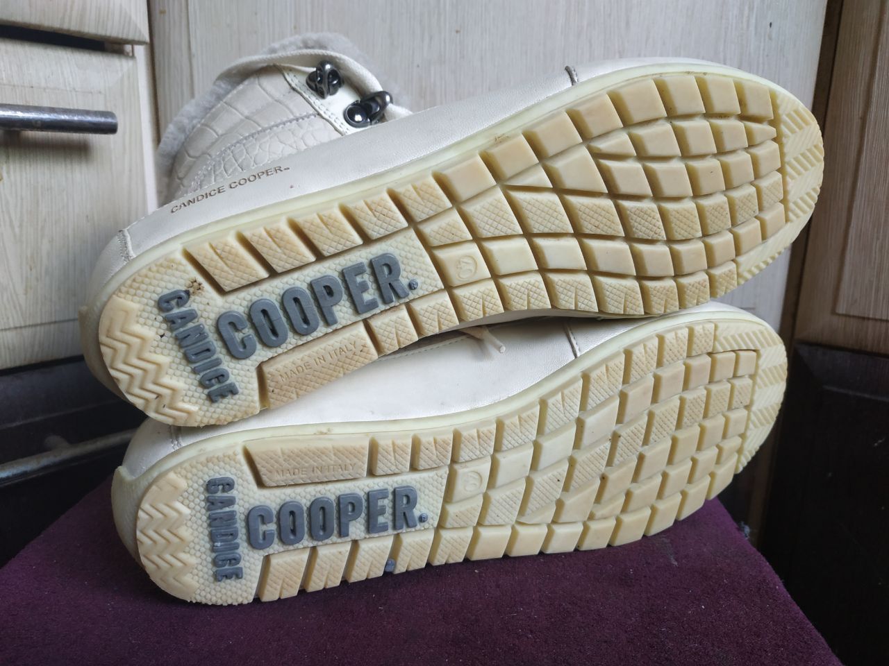Other Candice Cooper Fur Lined Winter Sneakers Boots White 8.5 Size US 8.5 / IT 38.5 - 10 Thumbnail