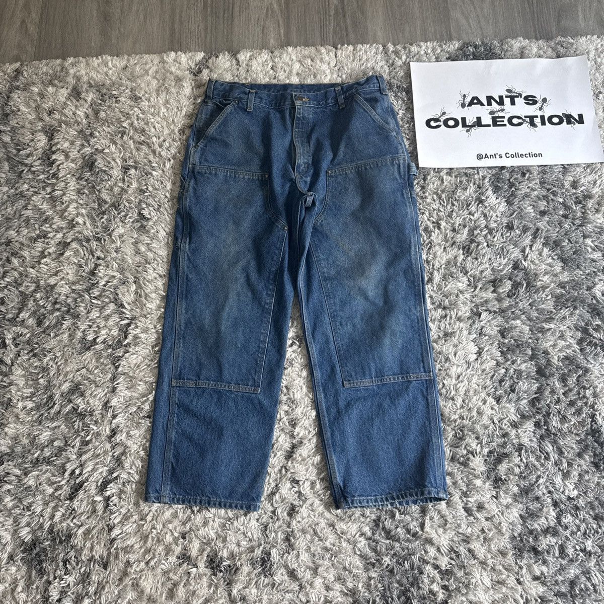 Carhartt Vintage 90’s Carhartt Jeans 38x30 Denim Double Knee B73-DST Size US 38 / EU 54 - 1 Thumbnail