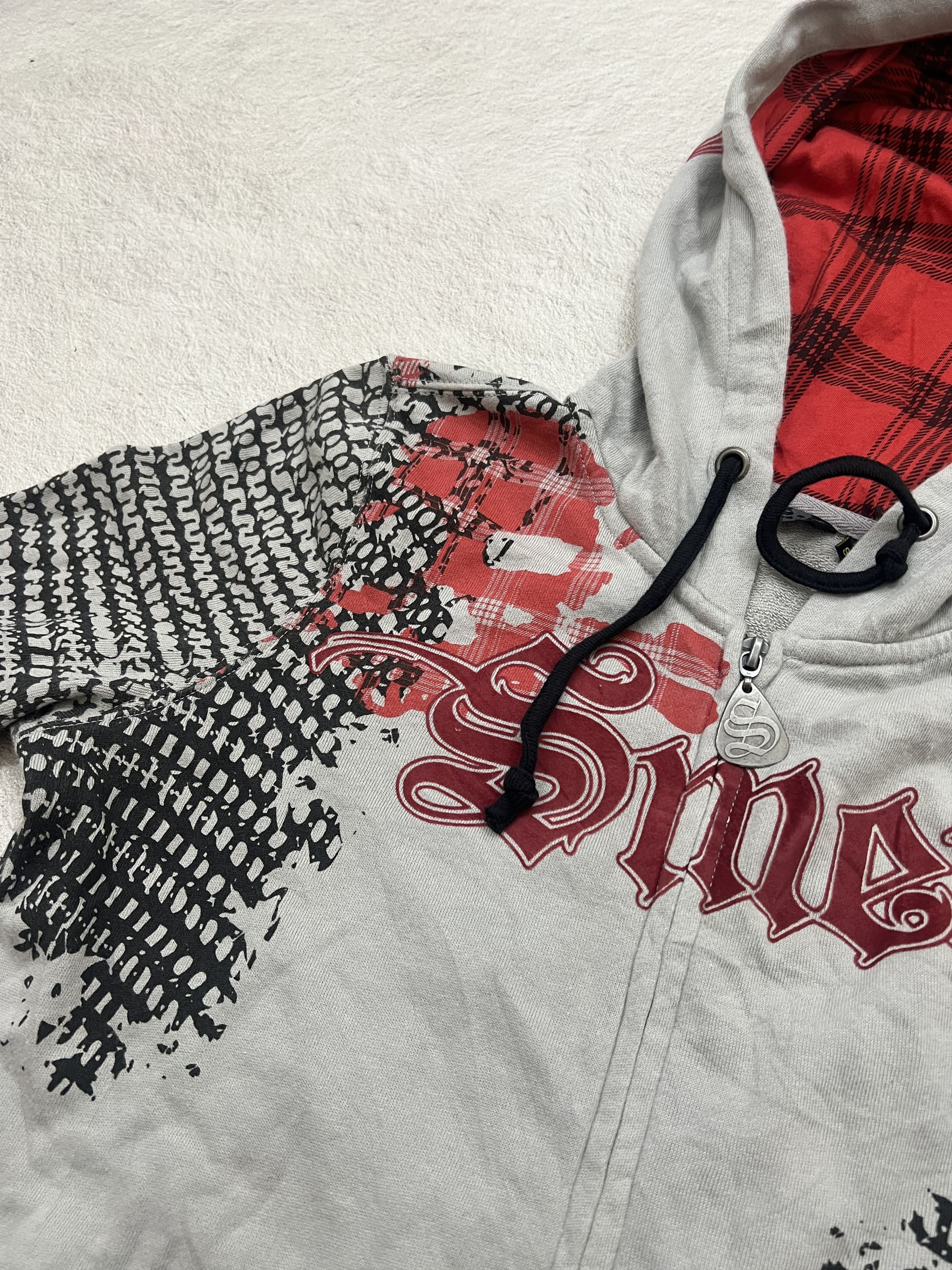 Japanese Brand 2000s Christian Audigier Hysteric Skull Zip y2k Lgb Ifsix Size US S / EU 44-46 / 1 - 3 Thumbnail