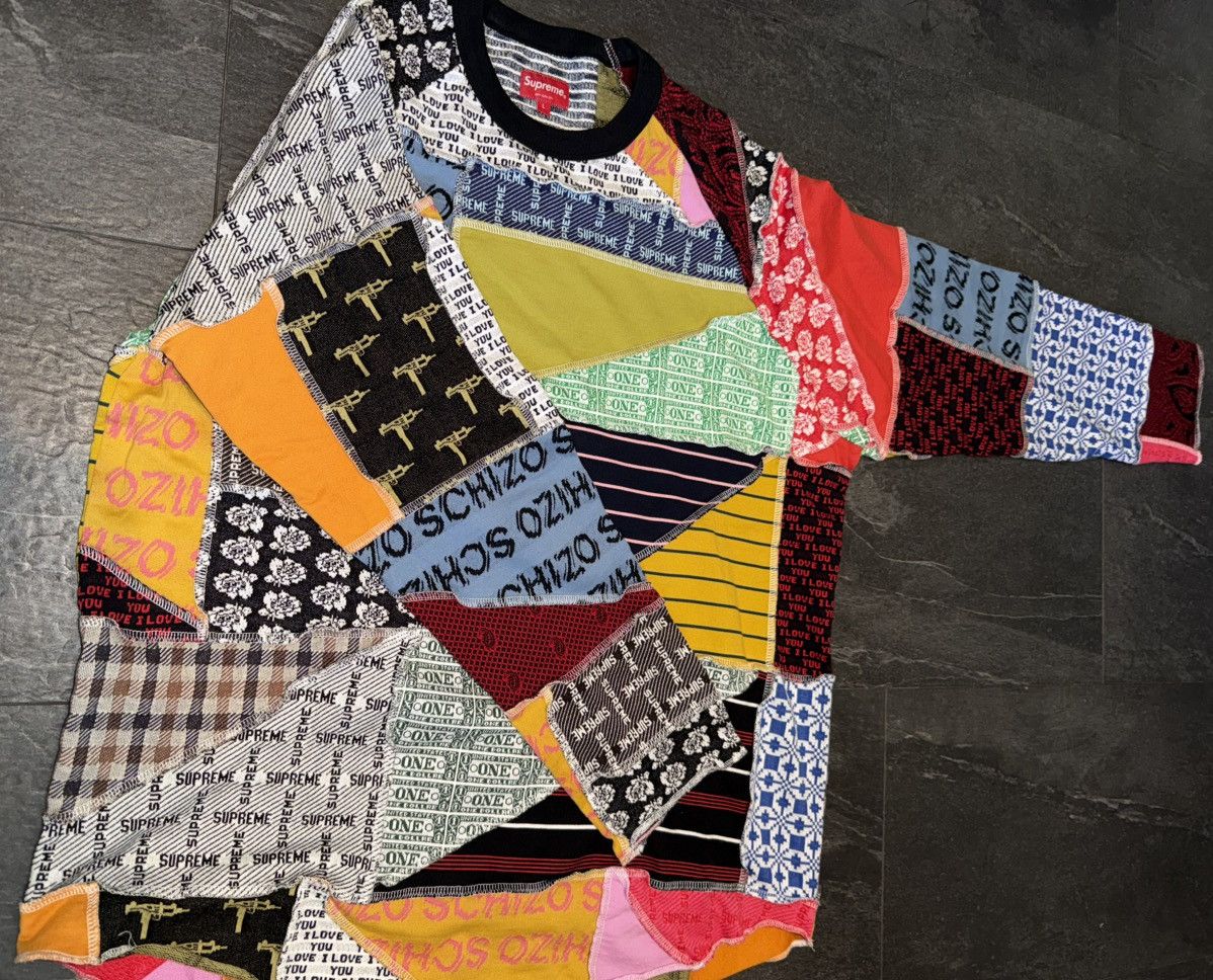 Supreme Supreme Patchwork Jacquard L/S Top Size US L / EU 52-54 / 3 - 4 Thumbnail