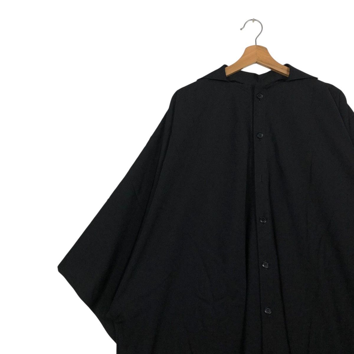 Yohji Yamamoto 🔥RICH BLACK VINTAGE YOHJI YAMAMOTO OVERSIZE JACKET RUNWAY Size US L / EU 52-54 / 3 - 20 Thumbnail