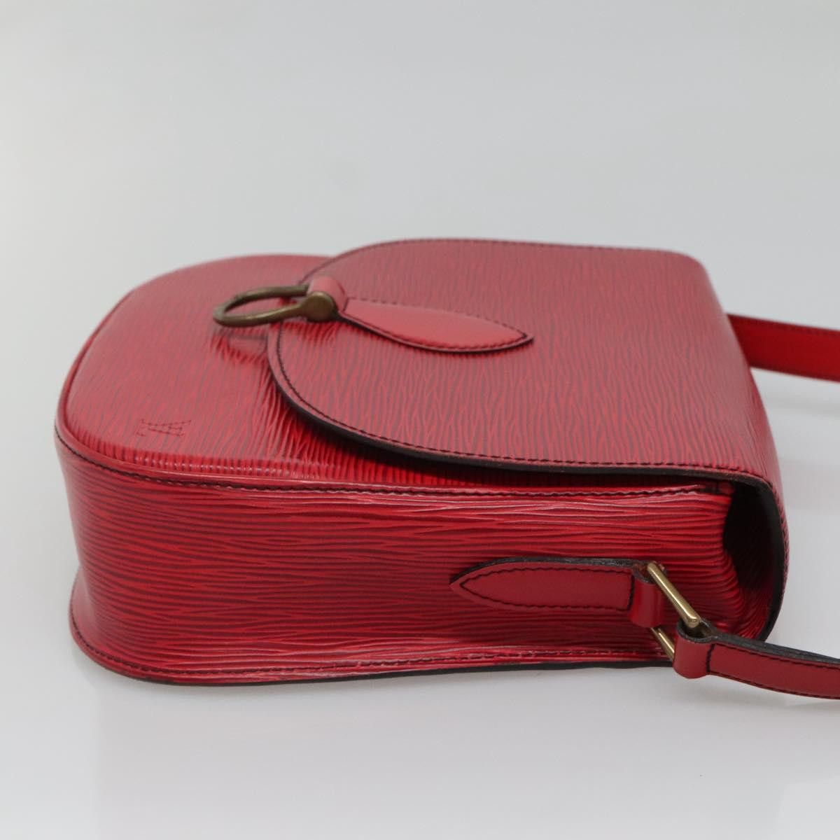 Louis Vuitton LOUIS VUITTON Epi Saint Cloud GM Shoulder Bag Red M52197 Size ONE SIZE - 4 Thumbnail