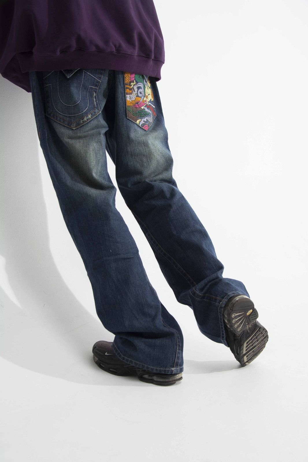 True Religion × Vintage New True Religion Jeans Denim faded pants y2k hype Size US 36 / EU 52 - 2 Thumbnail