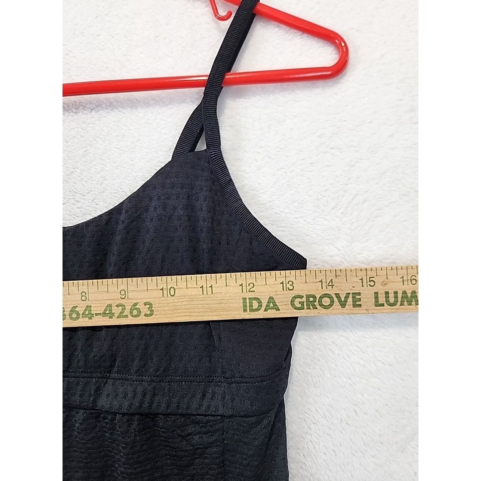 Athleta Athleta Tank Women's S Spaghetti Strap Textured Black Racerback Ruched Veg Black Yoga Activewear Shirt Sleeveless Size S / US 4 / IT 40 - 4 Thumbnail