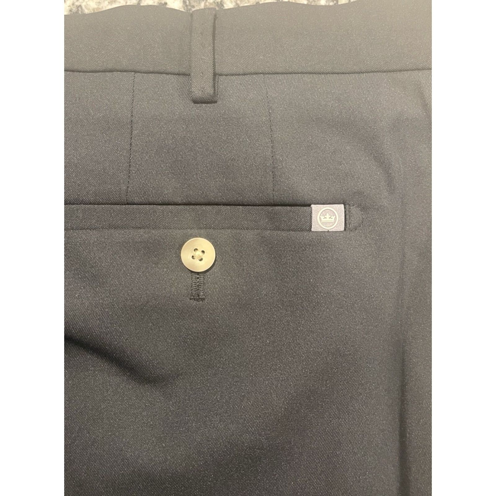Peter Millar Men's Peter Millar EB78 Black Durham Performance Trouser Golf Casual Pant 42x30 Mens Size US 42 / EU 58 - 5 Thumbnail