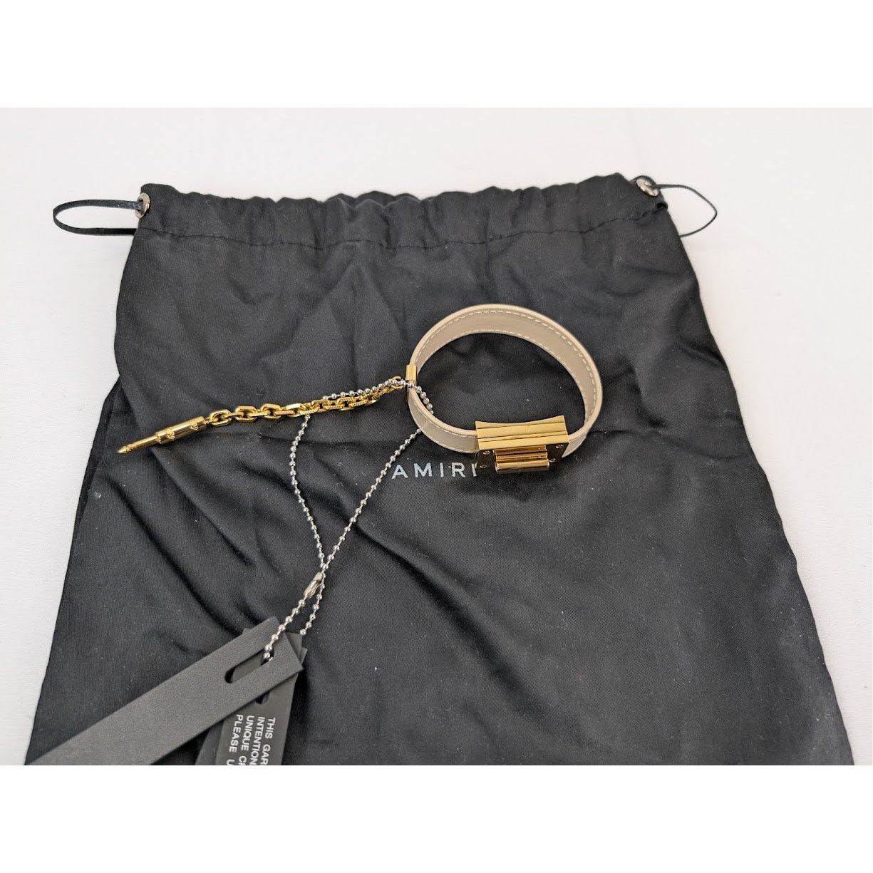 Amiri o1rshd1 Size: M / Calf Jax Bracelet in Alabaster Size ONE SIZE - 13 Thumbnail