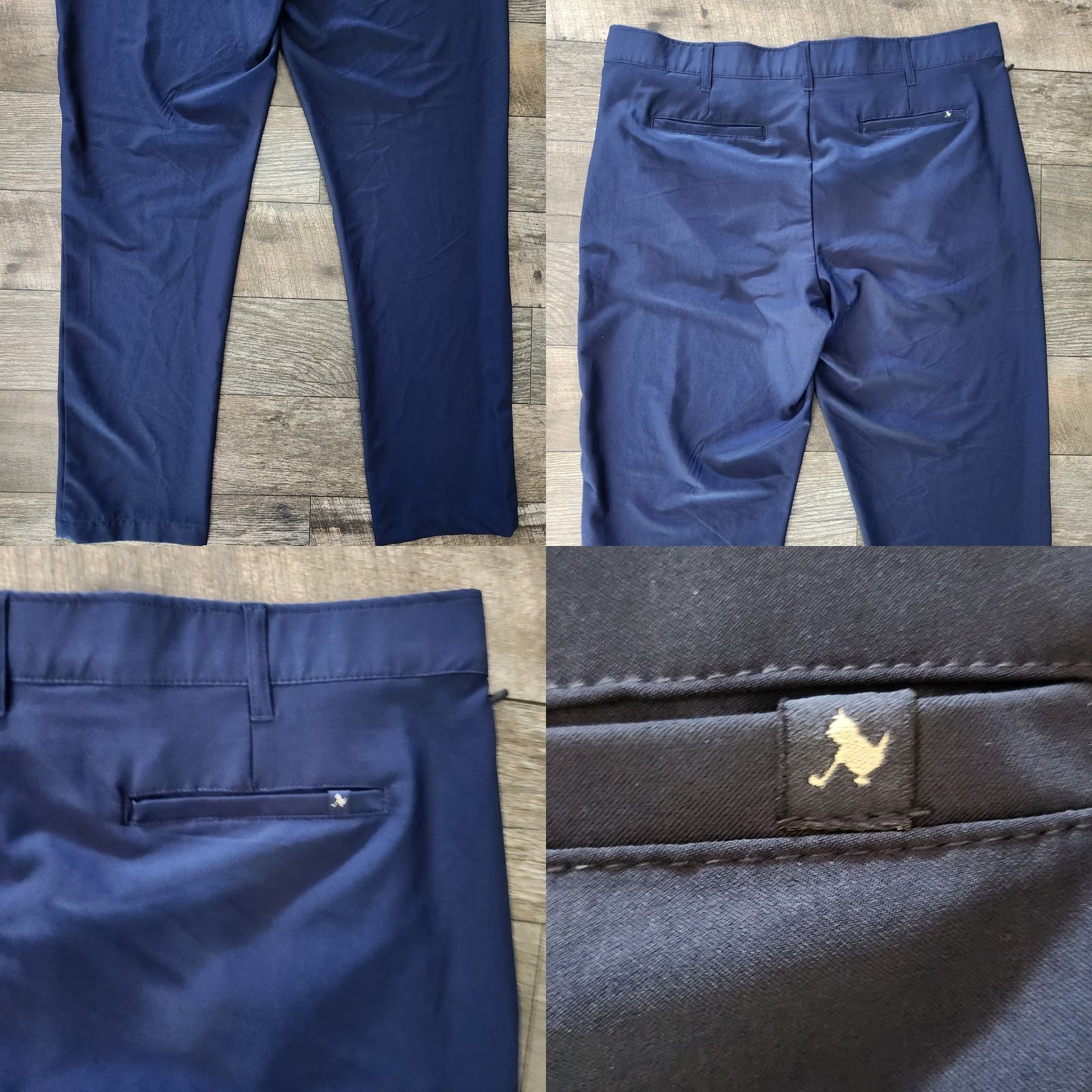 Vintage Birdie Bound Golf Pants Mens 40x32 Blue Flex Waist Straight Fit Performance Size US 40 / EU 56 - 8 Thumbnail