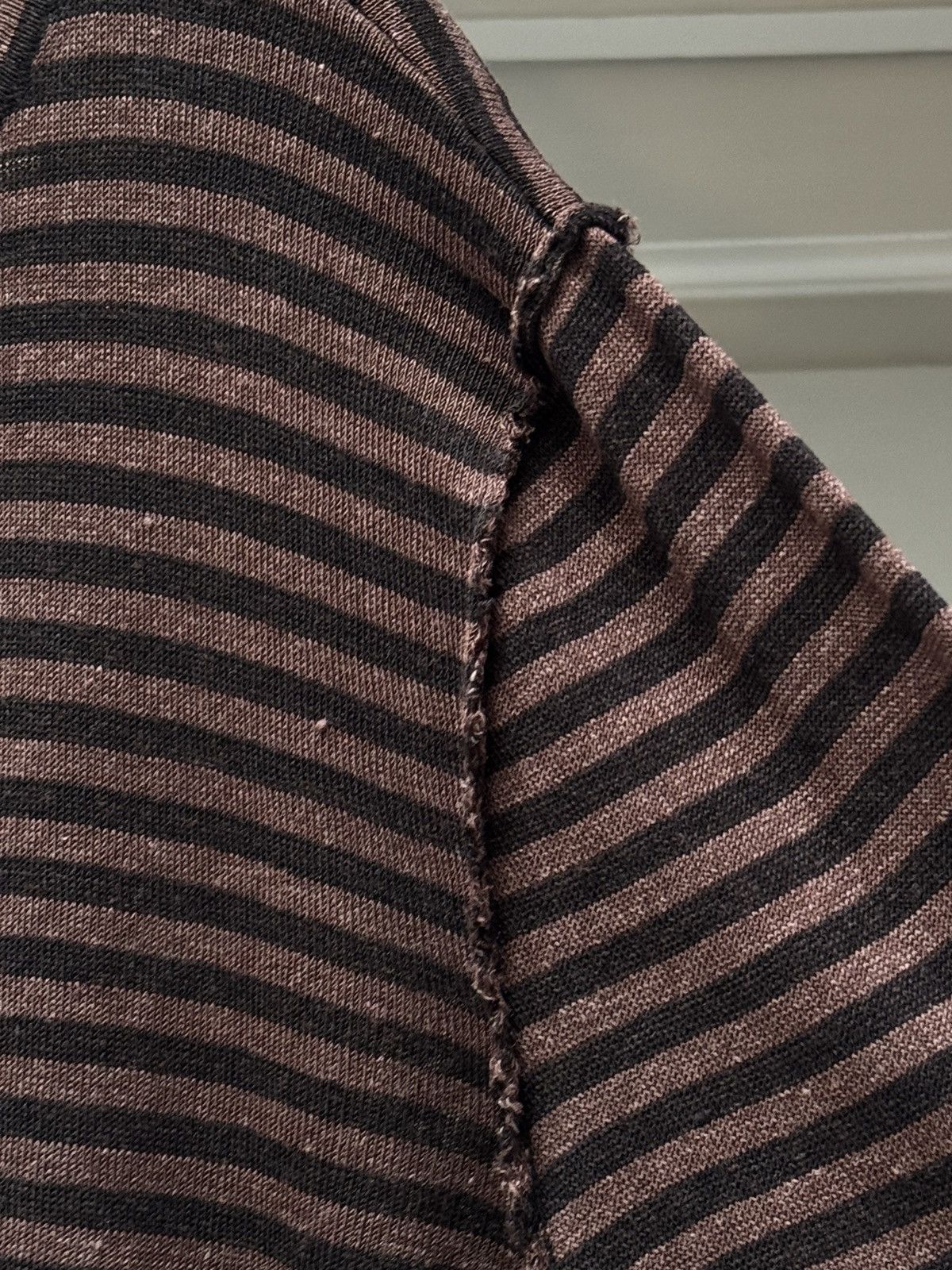 The Row The Row Lillard Striped Brown Black Lightweight Knit XL Size US XL / EU 56 / 4 - 9 Thumbnail