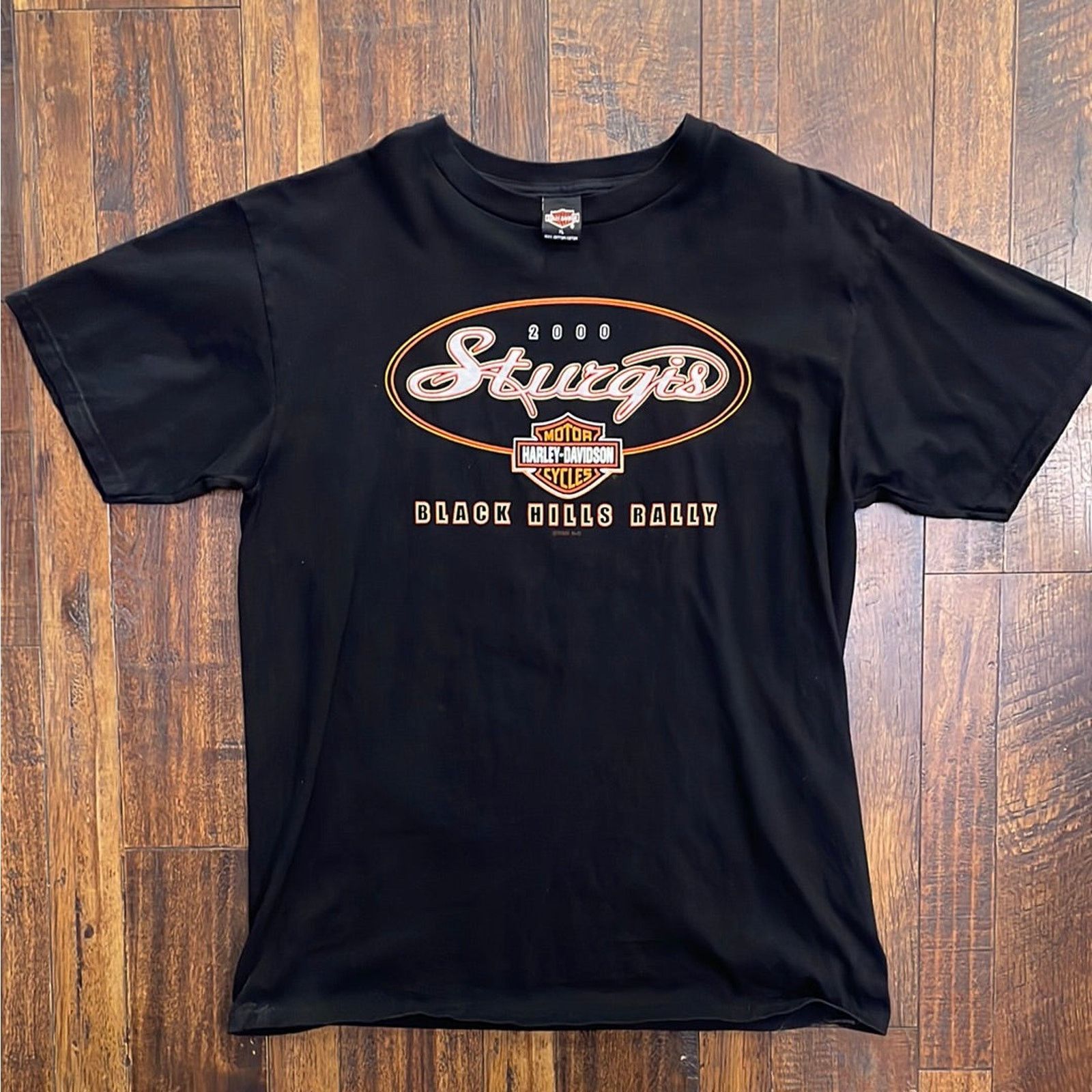 Harley Davidson Vintage 2000 Harley Davidson Sturgis 60th Anniversary Tee XL Size US XL / EU 56 / 4 - 1 Thumbnail
