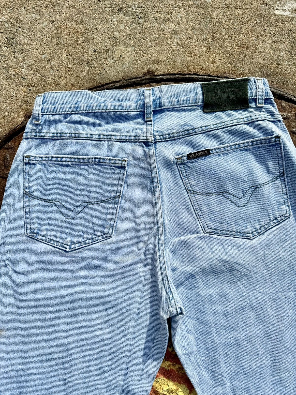 Harley Davidson × Vintage Vintage Harley Davidson Denim Jeans - Men’s Size 32 Size US 32 / EU 48 - 2 Thumbnail