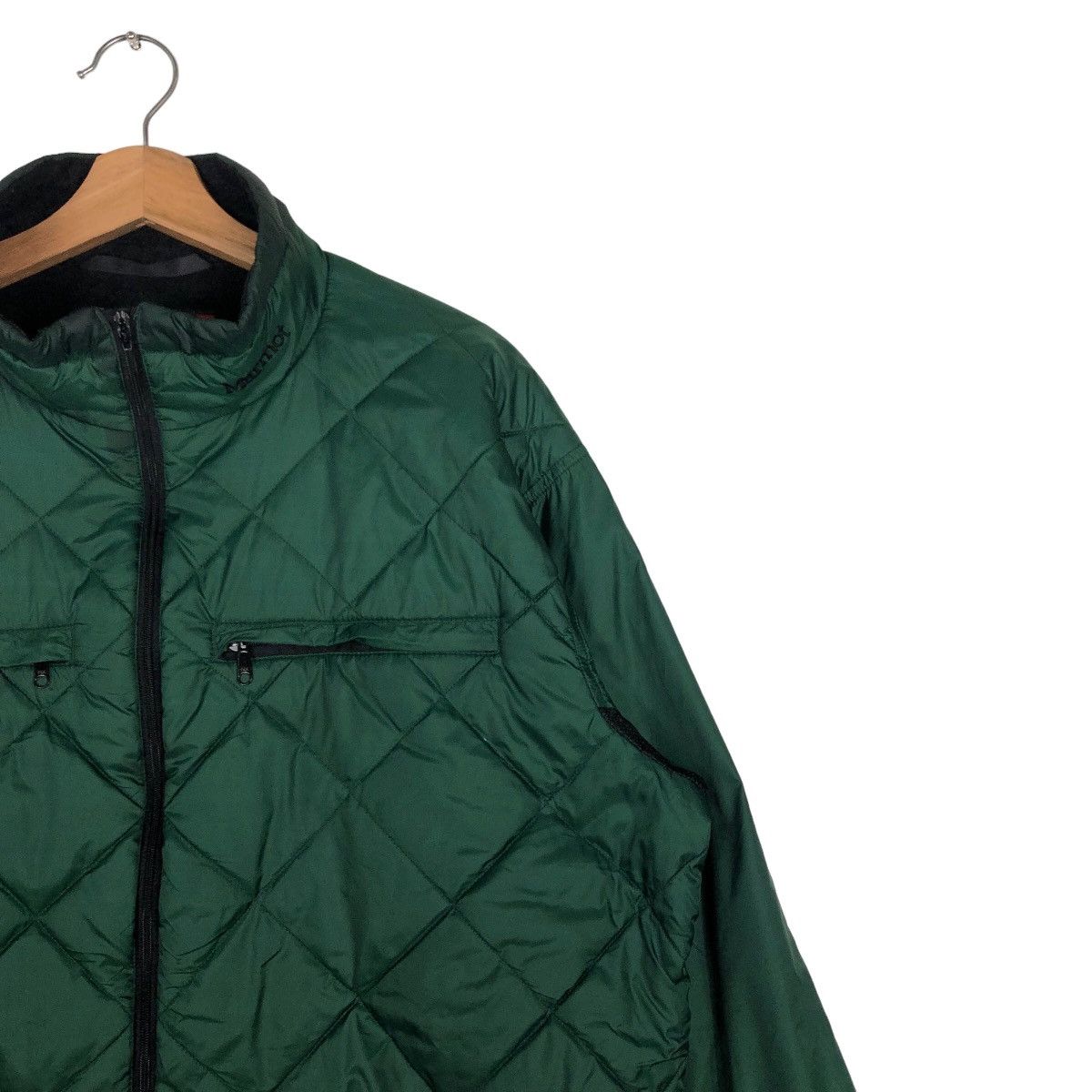 Japanese Brand 🔥Vintage Anorak Down Light Puffer Jacket Marmot Green Amry Size US L / EU 52-54 / 3 - 6 Thumbnail