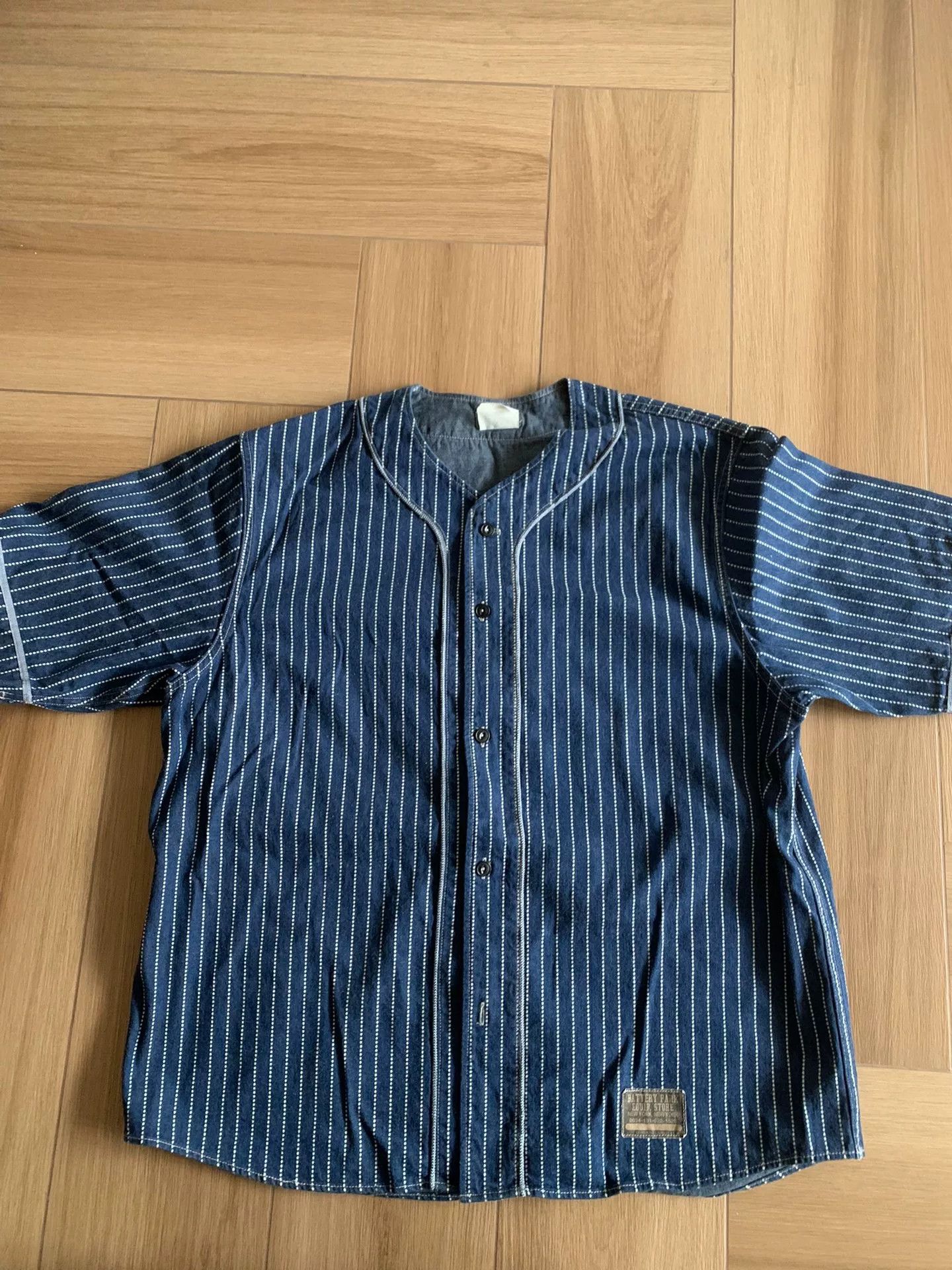 COLIMBO baseball style striped button-up shirt Size US XXL / EU 58 / 5 - 1 Thumbnail