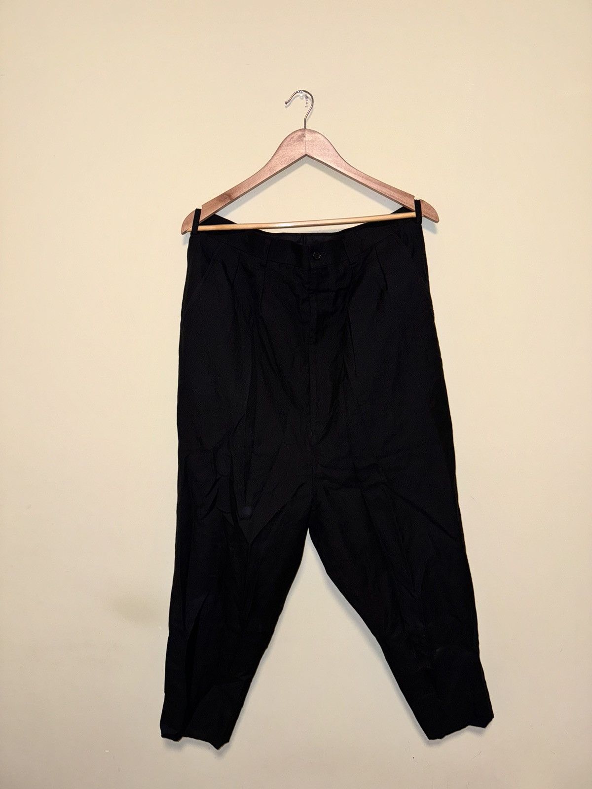 COMME DES GARÇONS HOMME Black Serge Trousers