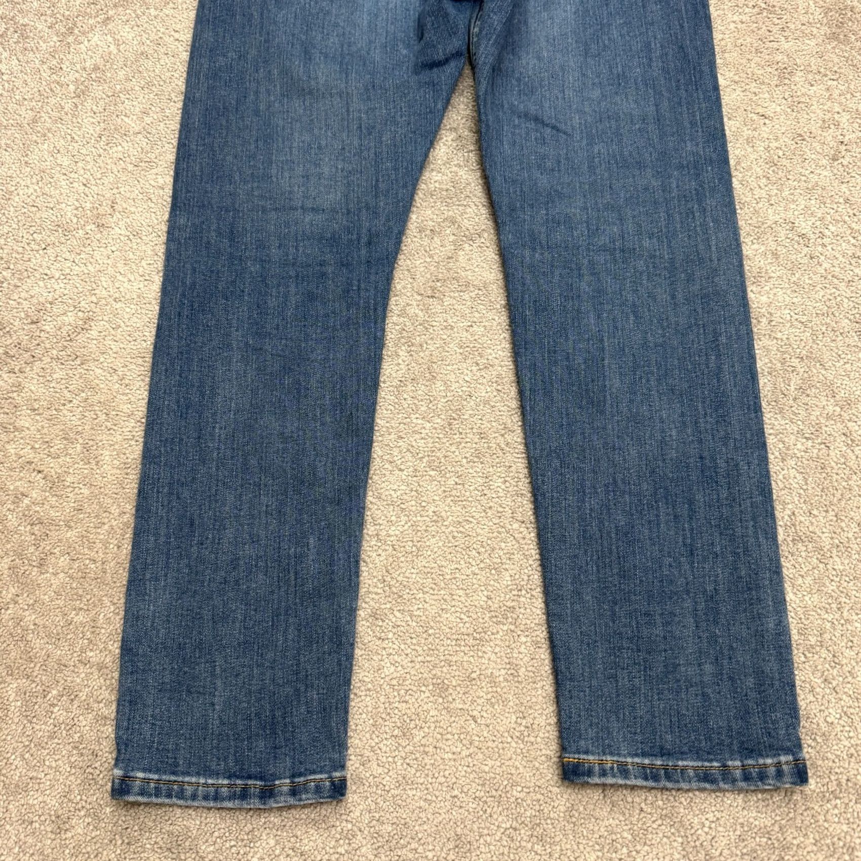 Levi's Levi's 512 Slim Fit Taper Flex All Seasons Tech Denim Jeans Mens 33x30 Blue Size US 33 - 3 Thumbnail