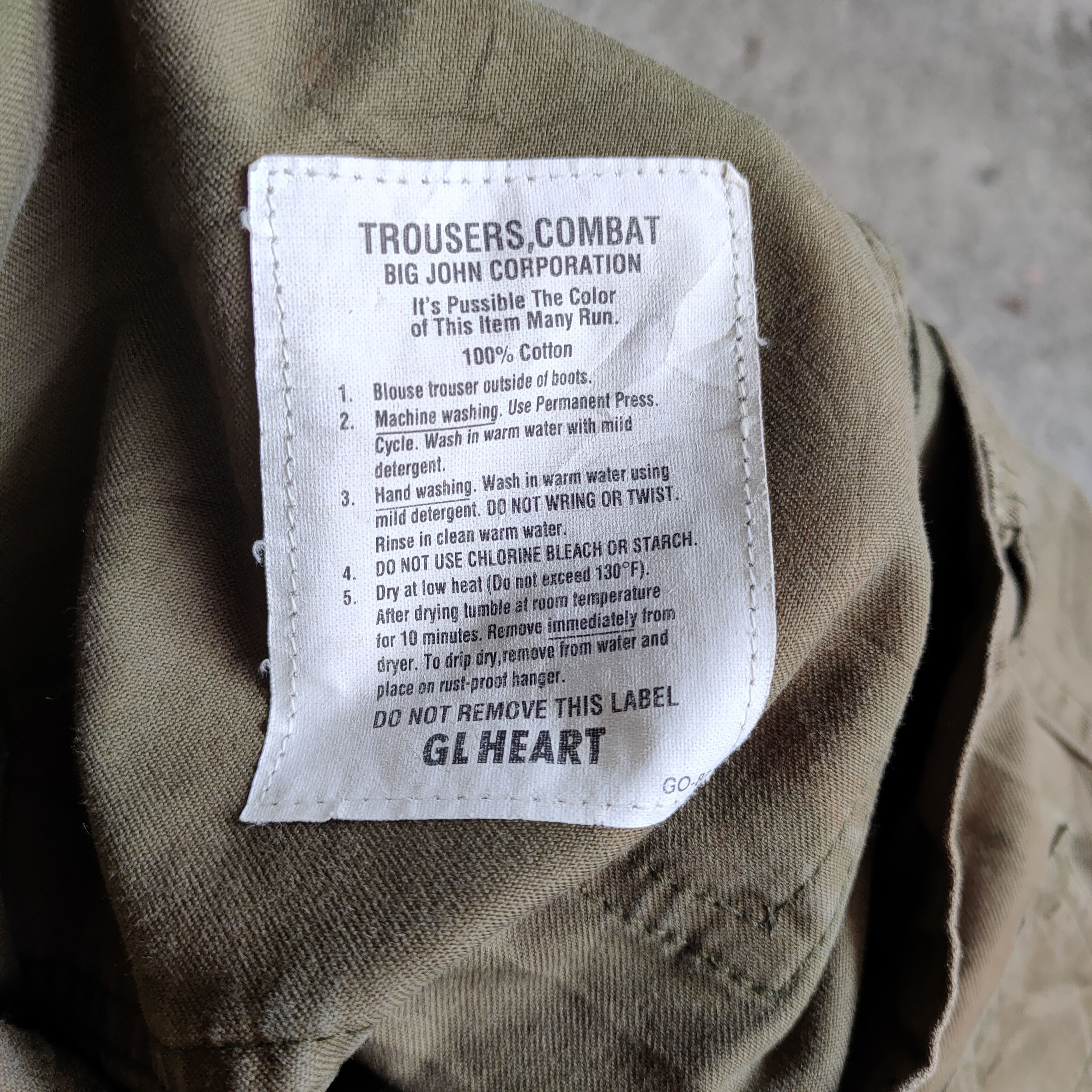 Japanese Brand VINTAGE FADED GREEN GL MILITARY CARGO PANTS Size US 32 / EU 48 - 14 Thumbnail